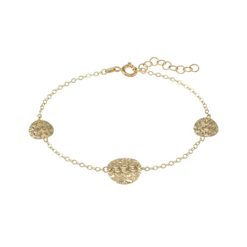 ミオ　イターリア　１８Ｋ　ダイヤモンドカット　ステーション　ブレスレット