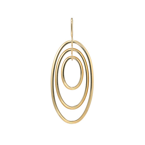 ミオ　イターリア　１８Ｋ　中空オーバル　ペンダントトップ