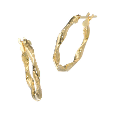 ミオ　イターリア　１８Ｋ　ツイストフープピアス