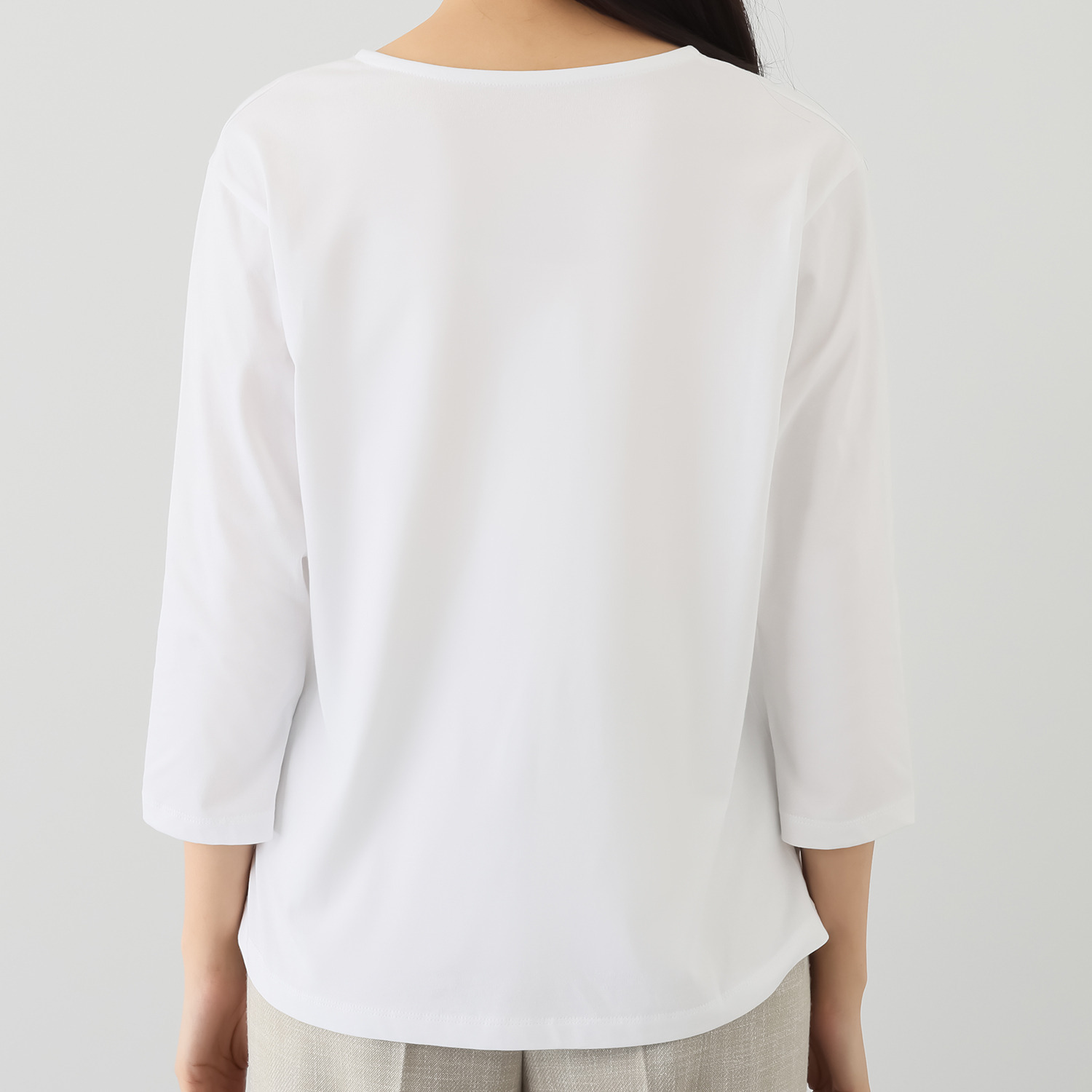 ウノ・ウノ・ドゥーエ ツリーデザイン 七分丈 ロゴＴシャツ