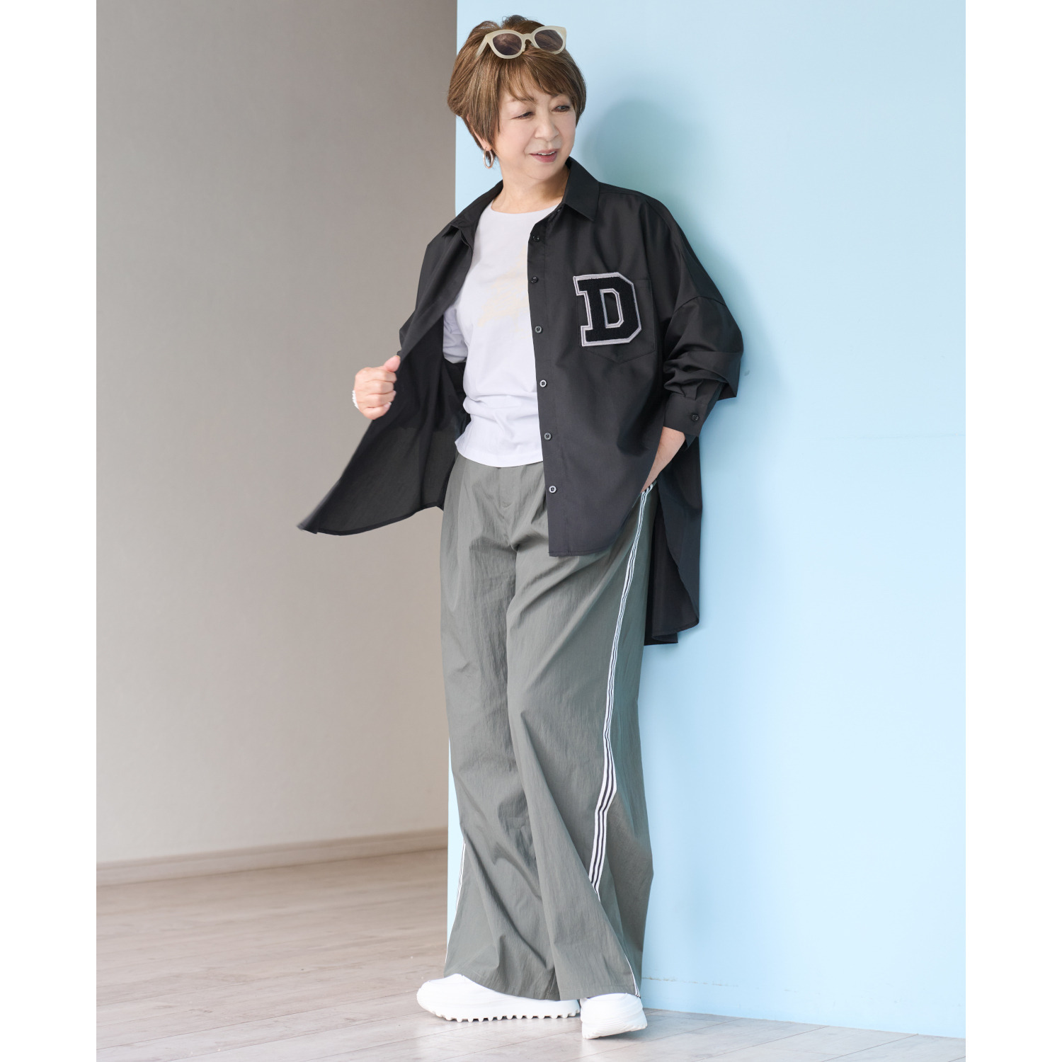 ウノ・ウノ・ドゥーエ ツリーデザイン 七分丈 ロゴＴシャツ