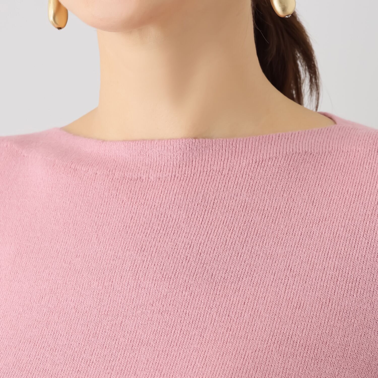 パルムミミ レースと パールビジュウが奏でる エレガントでかわいい ２ウェイニット プルオーバー