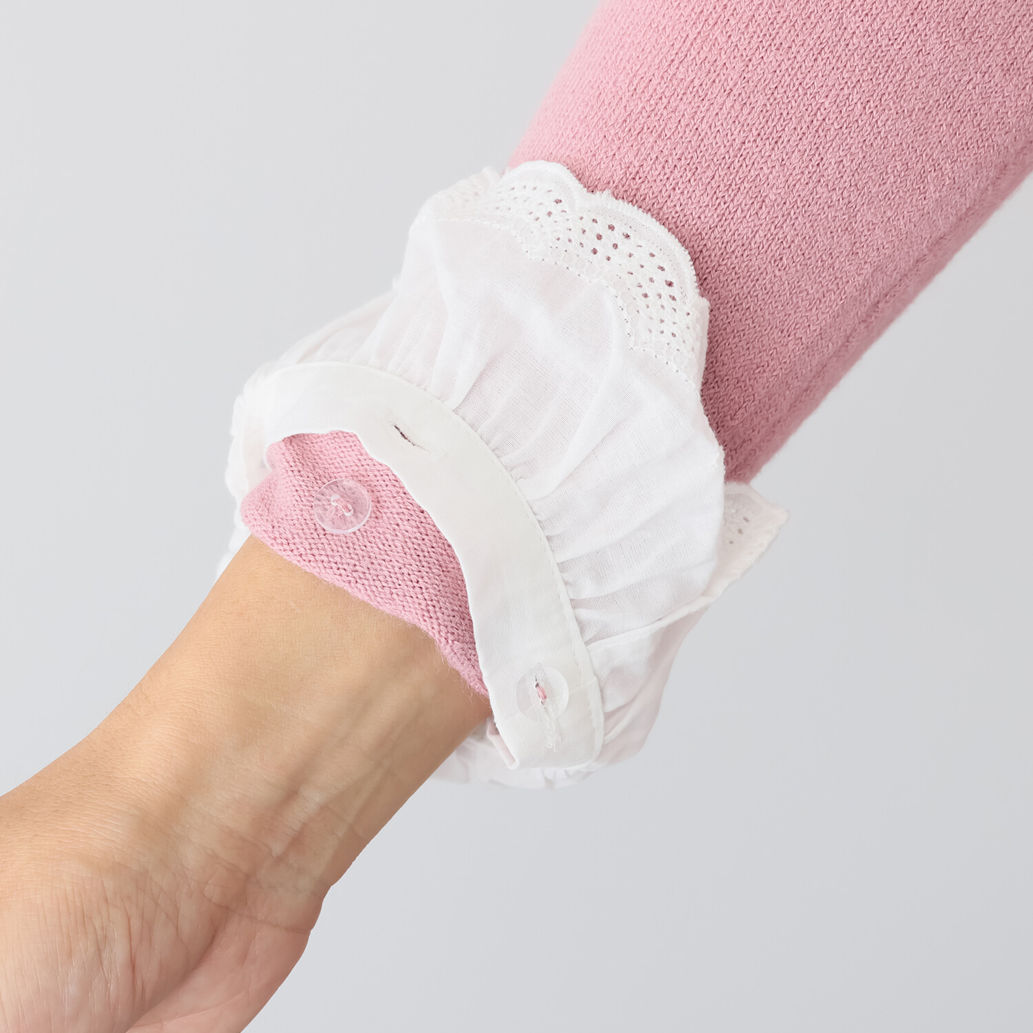 パルムミミ レースと パールビジュウが奏でる エレガントでかわいい ２ウェイニット プルオーバー