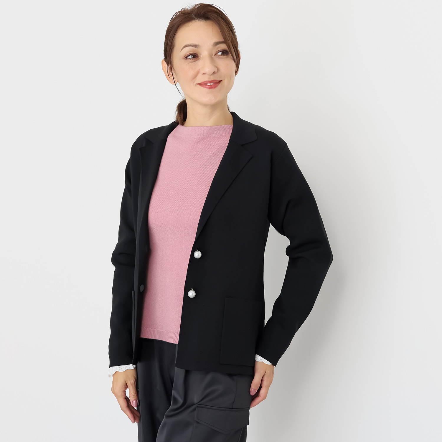 パルムミミ リラックス＆ リュクスが叶う テーラード ニットジャケット