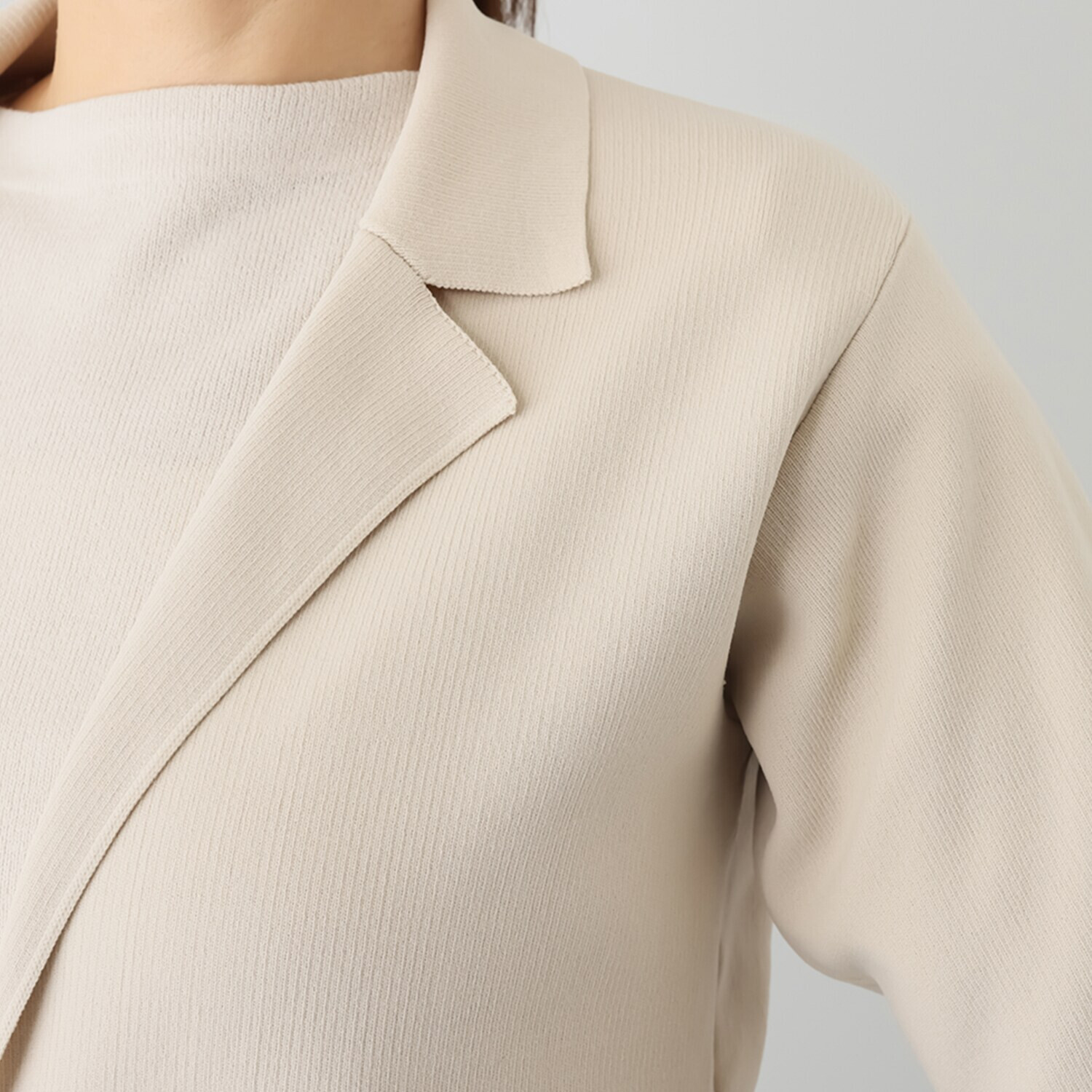 パルムミミ リラックス＆ リュクスが叶う テーラード ニットジャケット