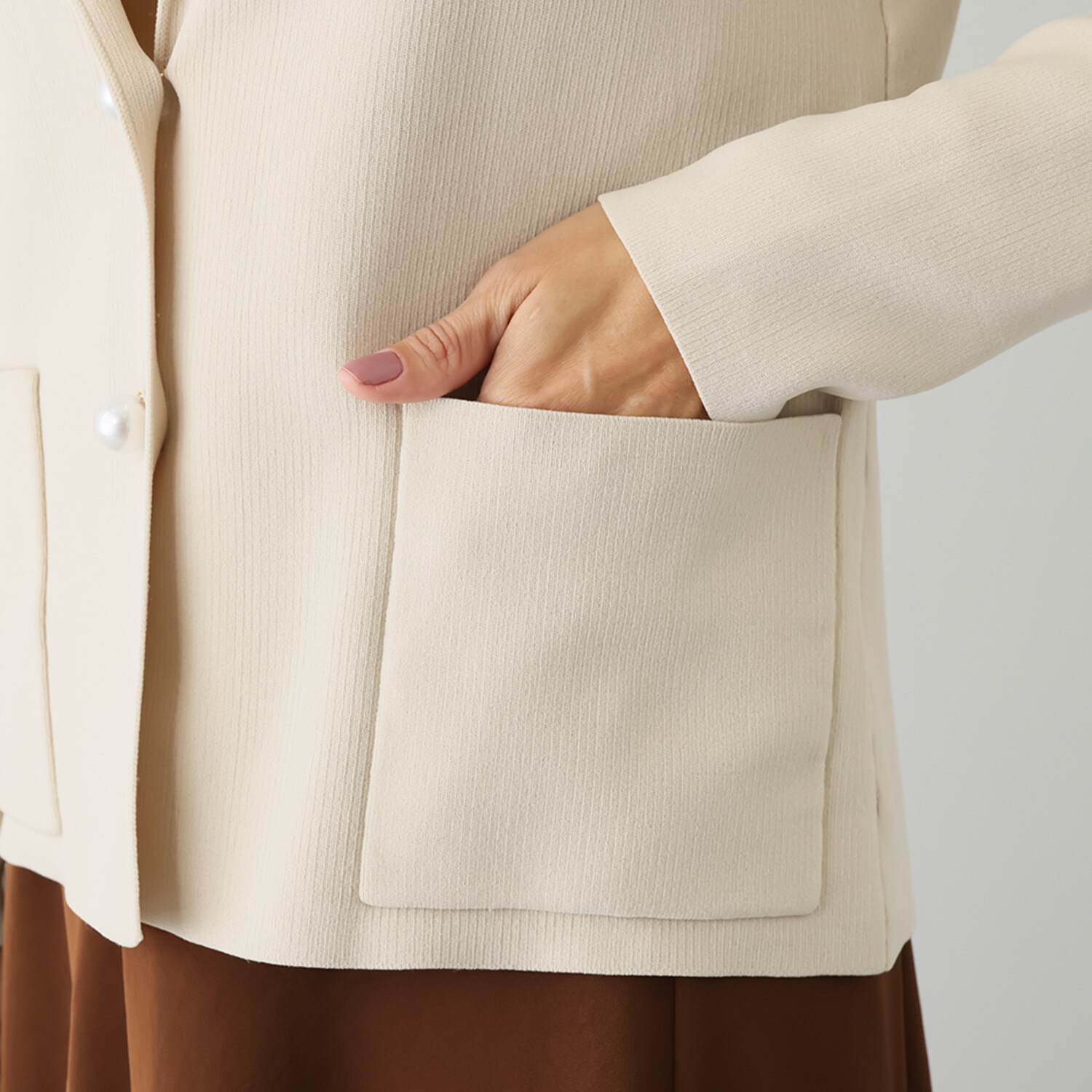 パルムミミ リラックス＆ リュクスが叶う テーラード ニットジャケット