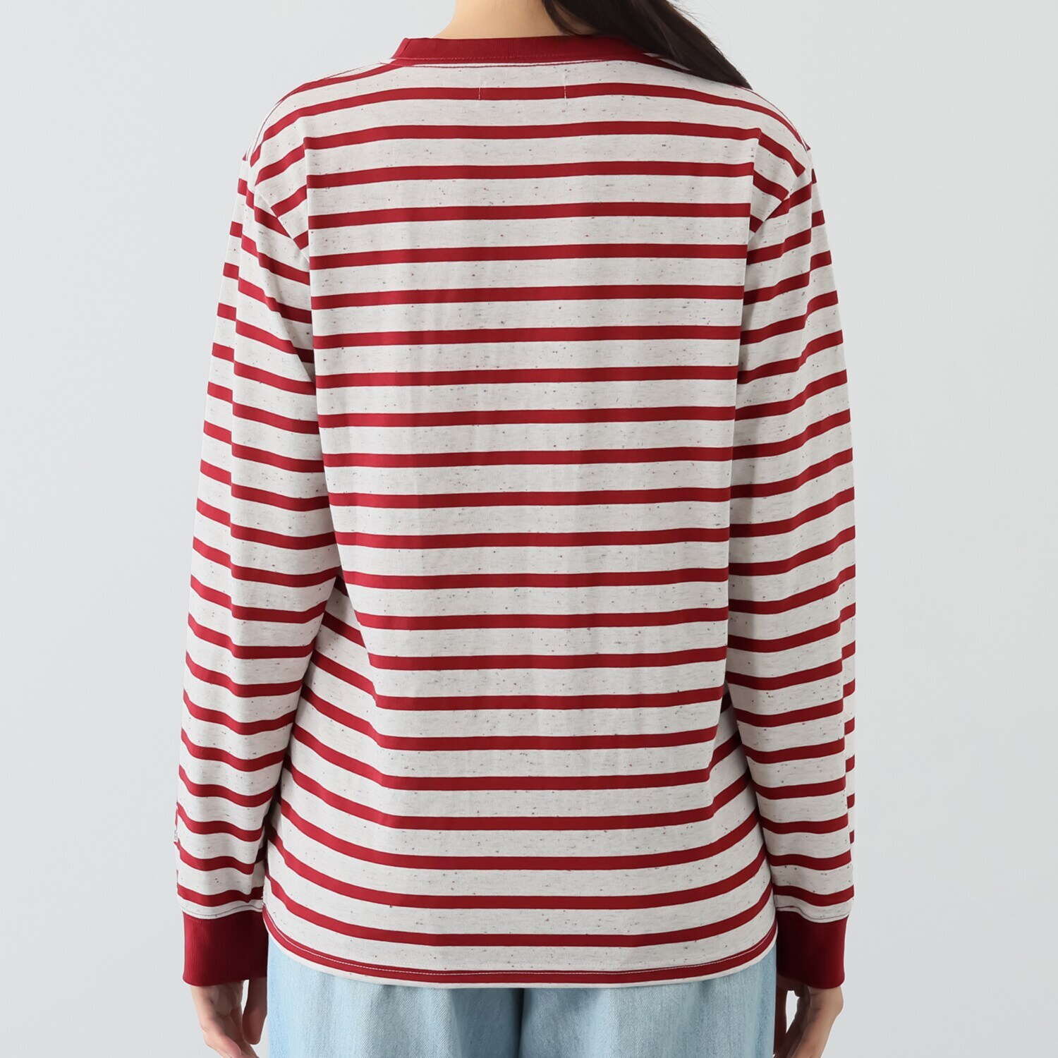 ベティスミス カラーネップ ボーダー クルーネック ロングスリーブＴシャツ ＜ユニセックス＞