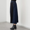 ミミコプラス プリーツが美しく スタイルアップが叶う なめらかな肌触り デニムロングスカート