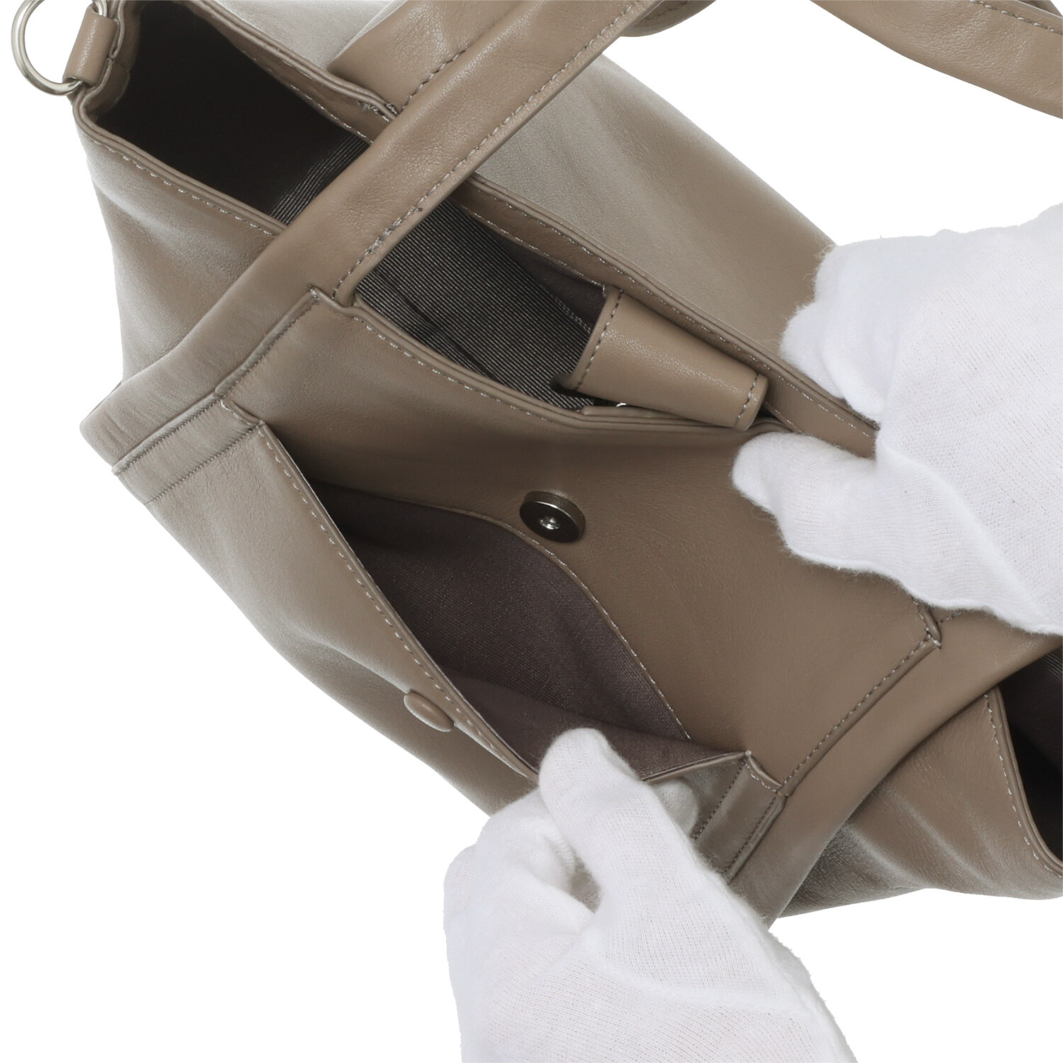 イザック カウレザー ２ウェイトートバッグ