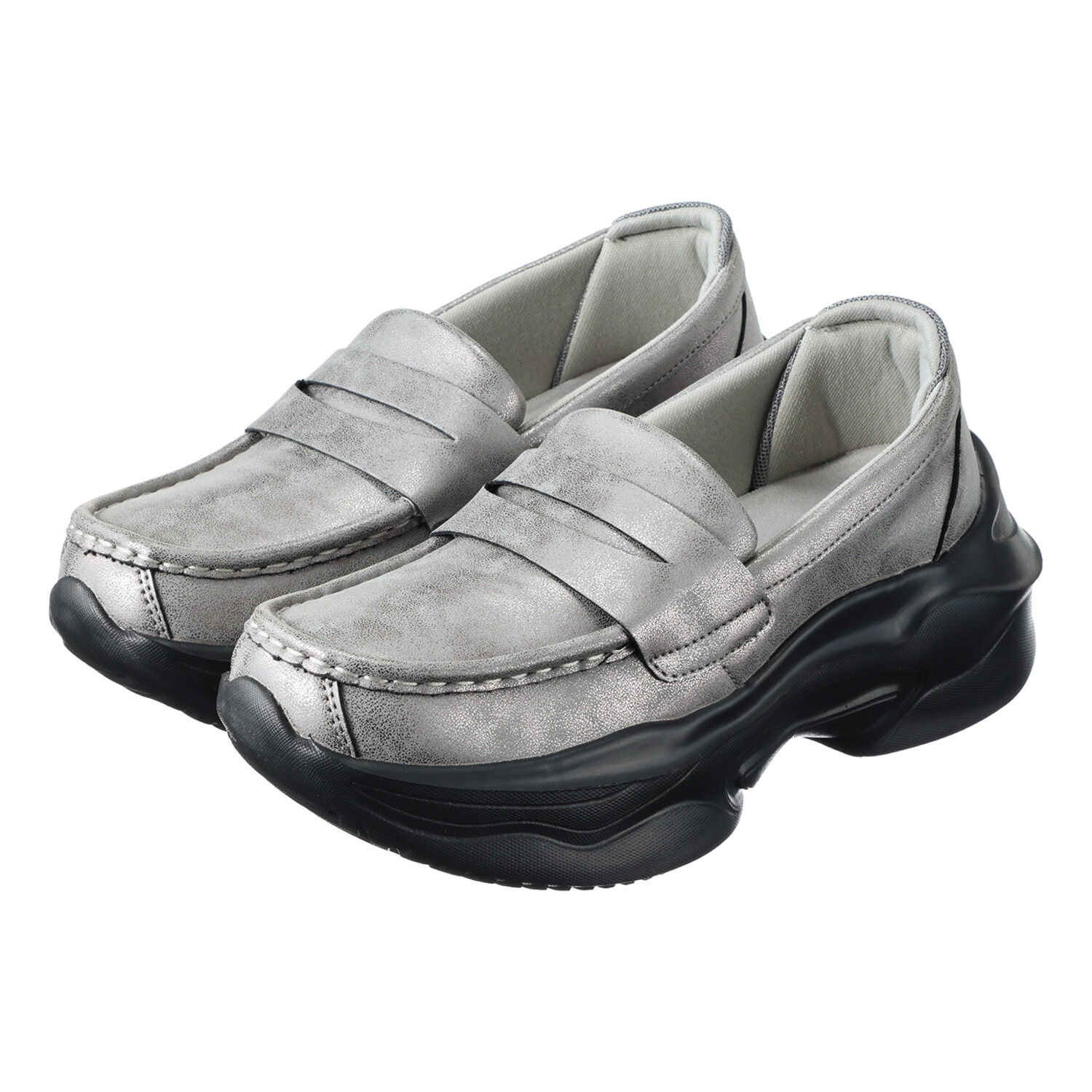 キットソン 軽量厚底 ローファースニーカー