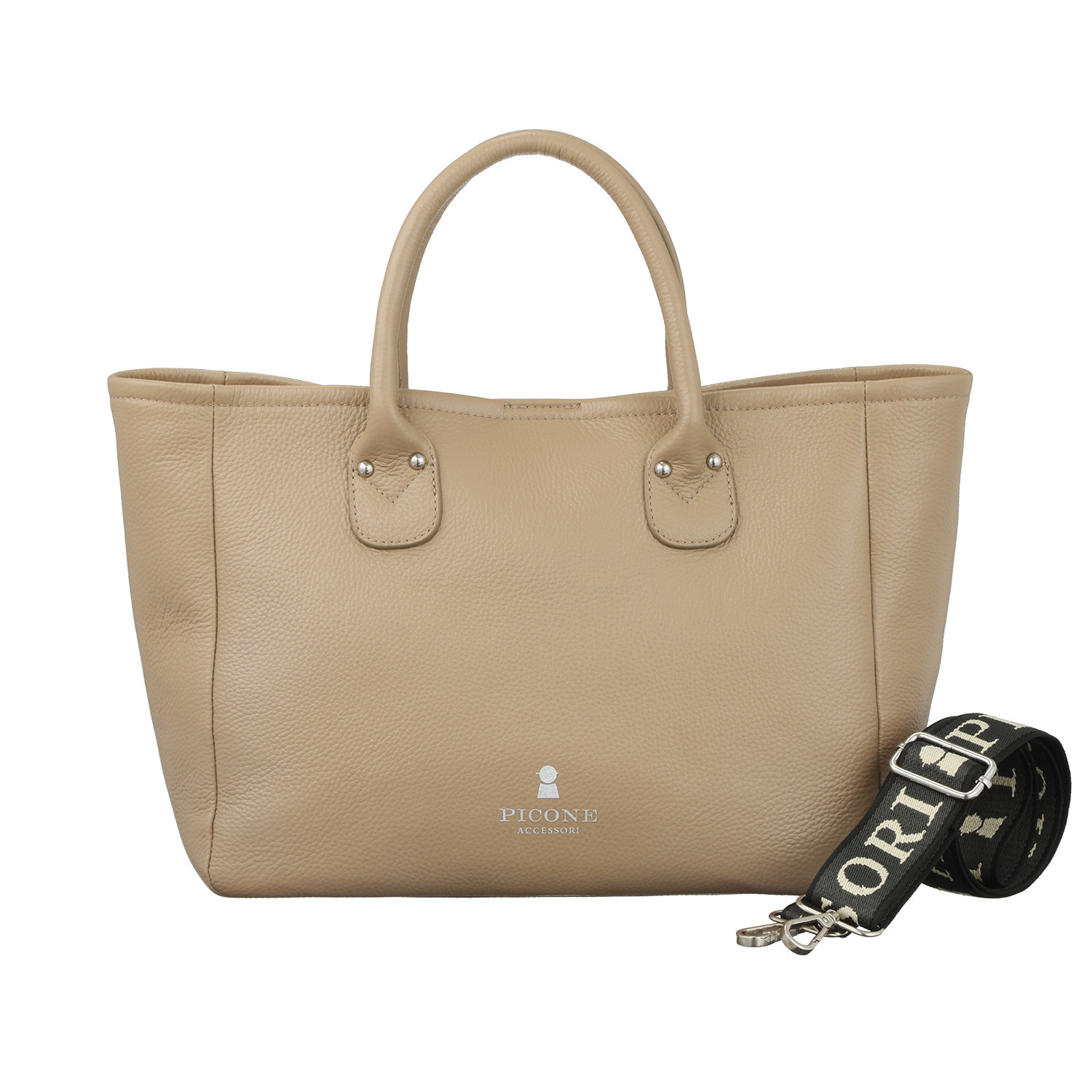 ピッコーネ アッチェッソーリ 牛革 軽量２ウェイトートバッグ