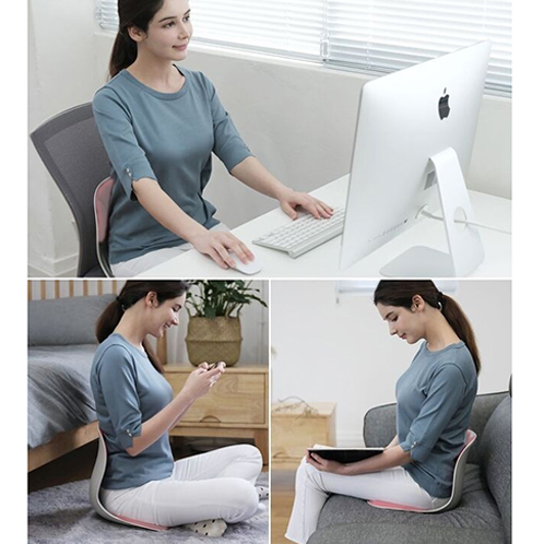 骨盤周りを立ち上げて 楽に正しい姿勢の意識を サポート！ カーブルチェア　ワイド