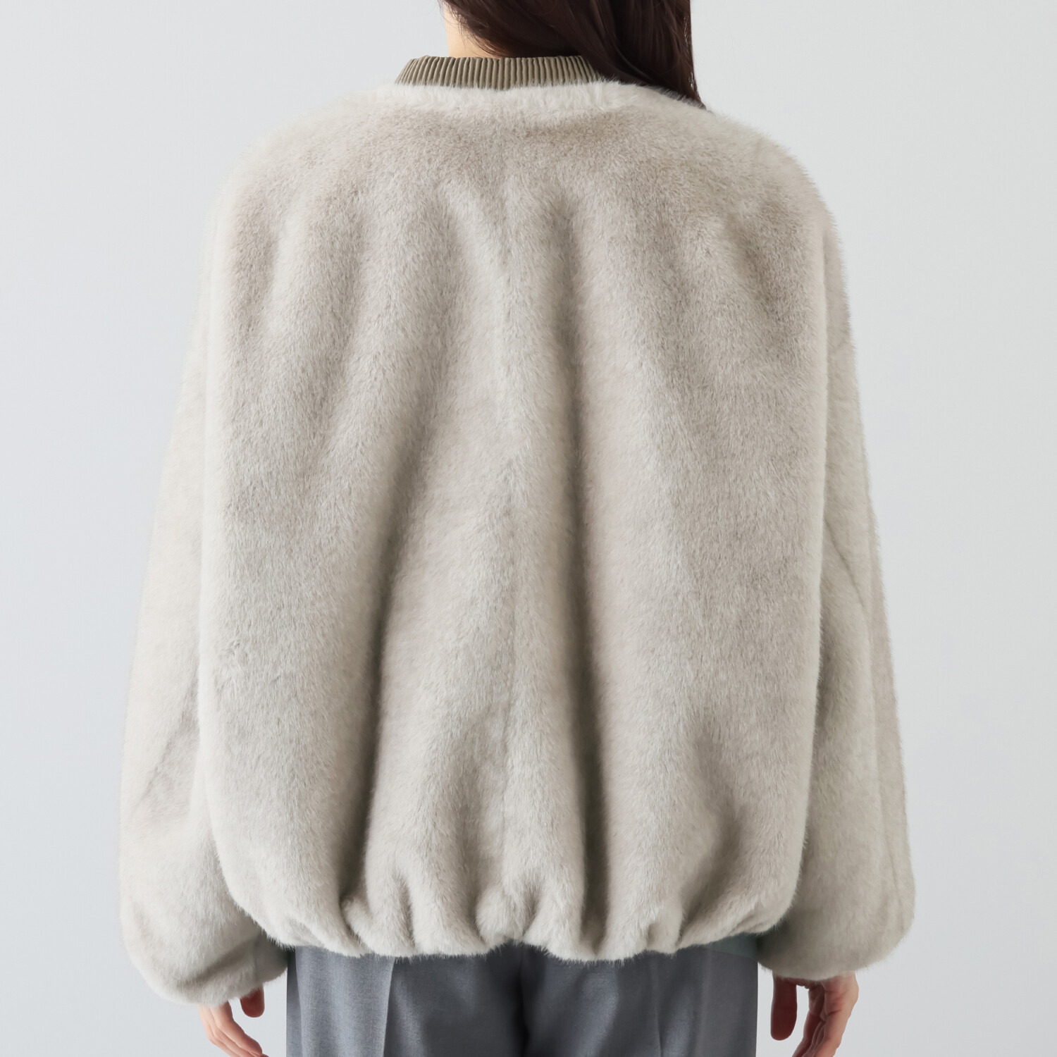 亀　恭子セレクト！ スタジオエーアール リバーシブル ミンク調エコファー ブルゾン