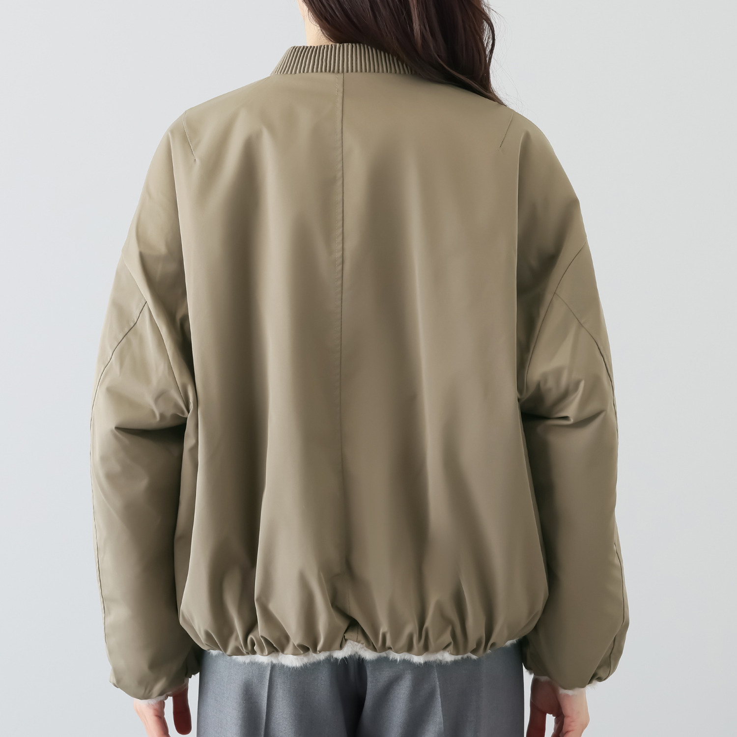 亀　恭子セレクト！ スタジオエーアール リバーシブル ミンク調エコファー ブルゾン