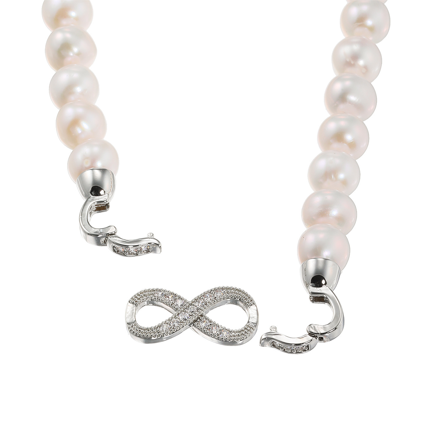 ペレフェリーク 淡水パール＆ビジュウ ネックレス