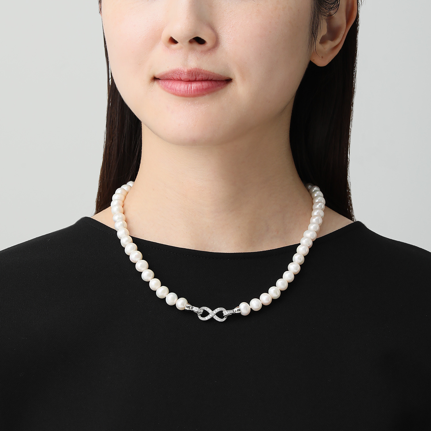 ペレフェリーク 淡水パール＆ビジュウ ネックレス