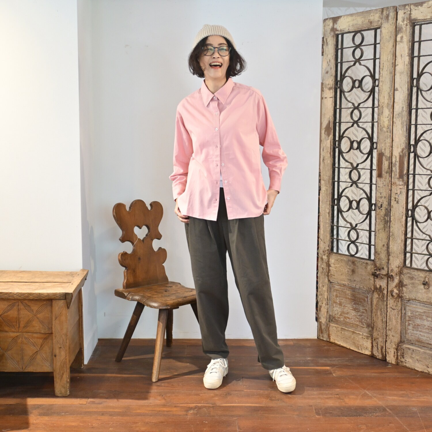 リラリー 裾アレンジ 大人のチノパンツ