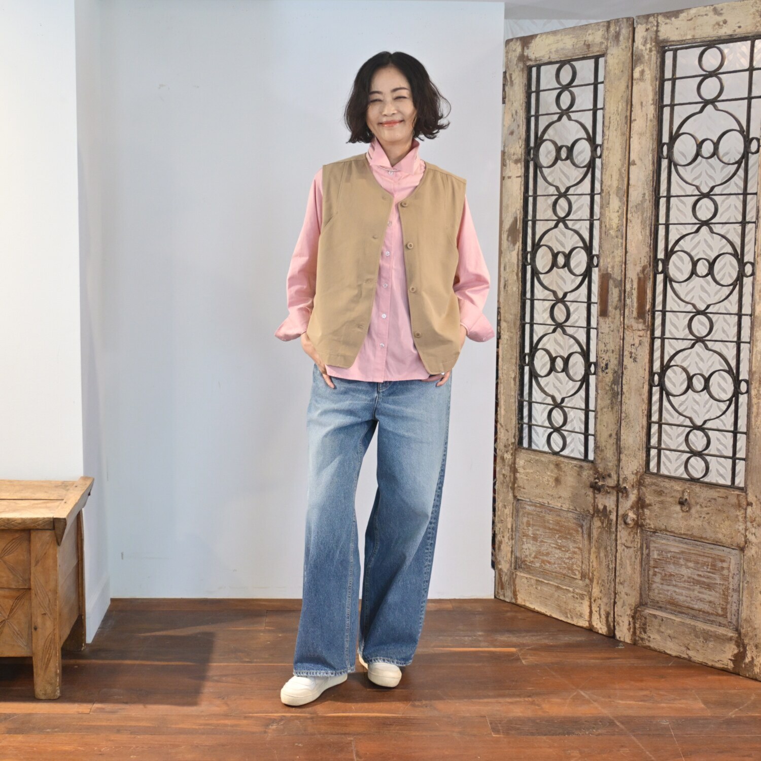 リラリー バックラインシャツ