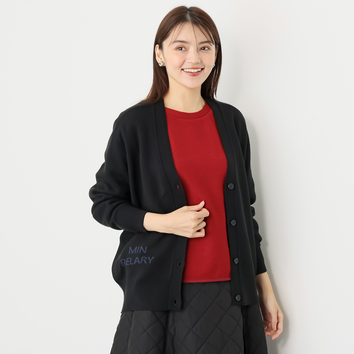 リラリー ジャガードニット カーディガン