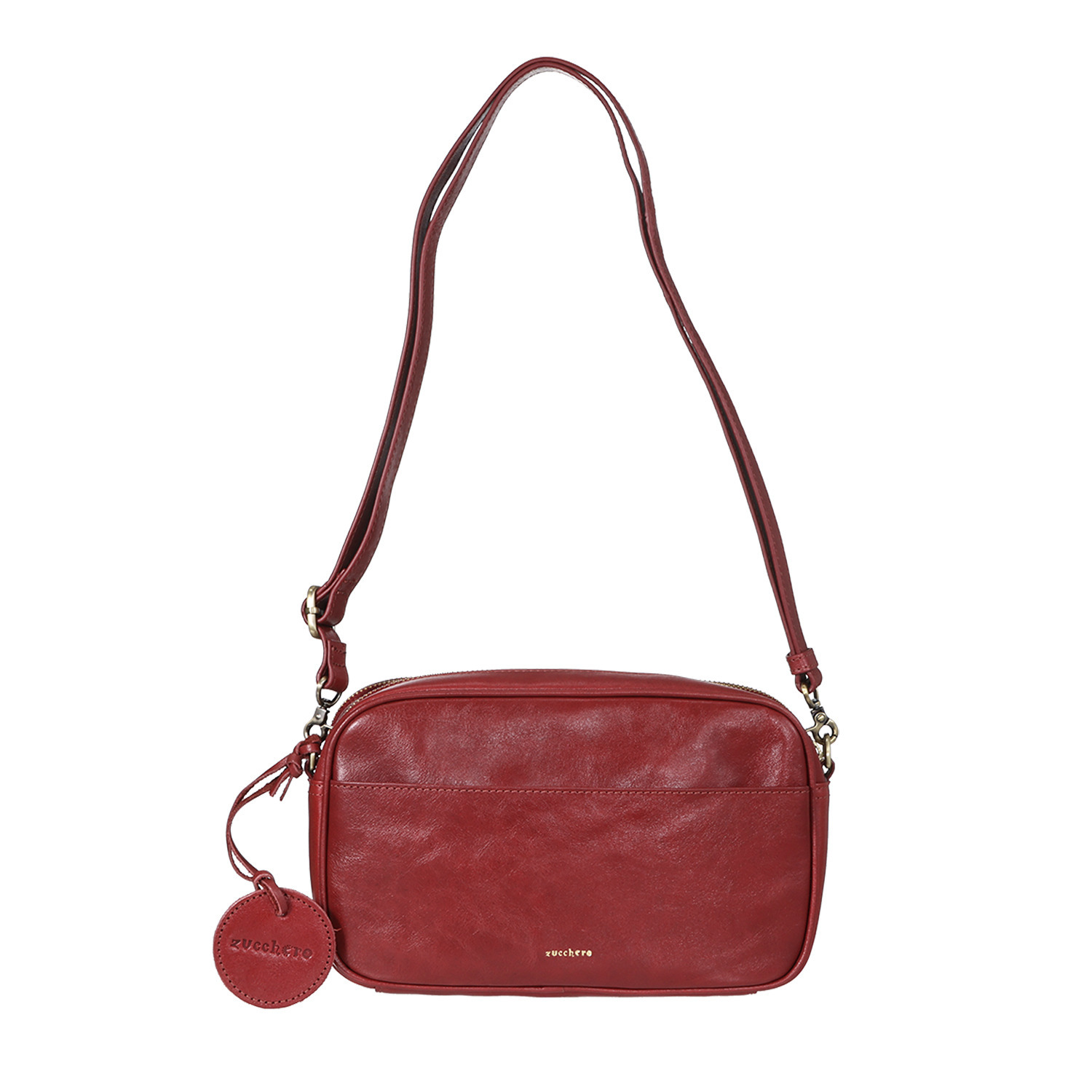 ズッケロ アンティーク調 カウレザー ショルダーバッグ