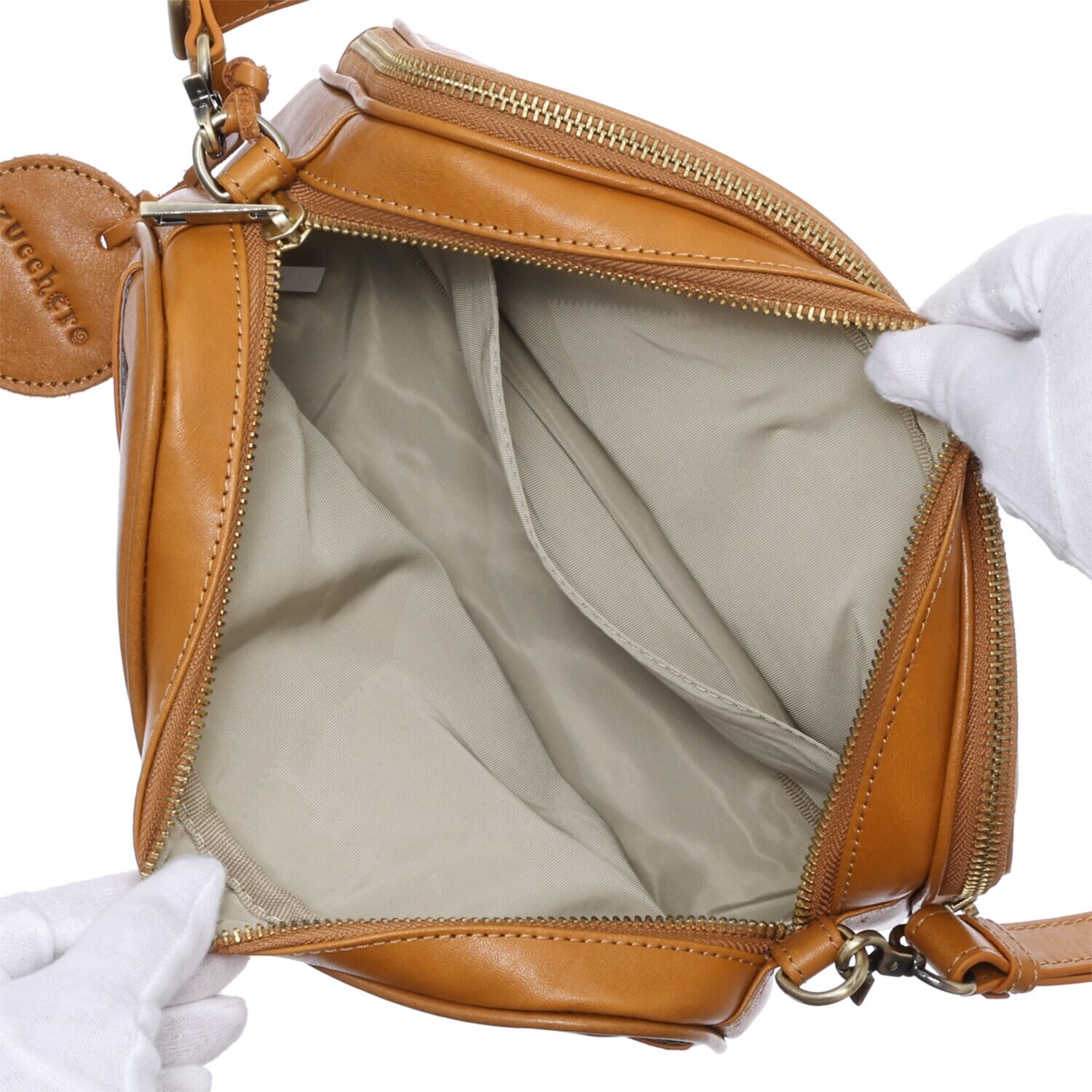 ズッケロ アンティーク調 カウレザー ショルダーバッグ