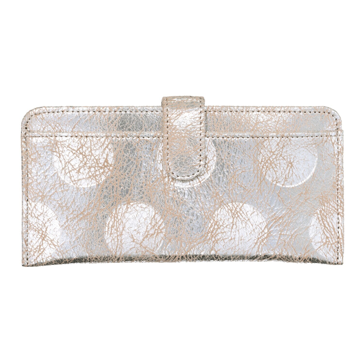 ズッケロ ゴートレザー クラックメタリック ロングウォレット