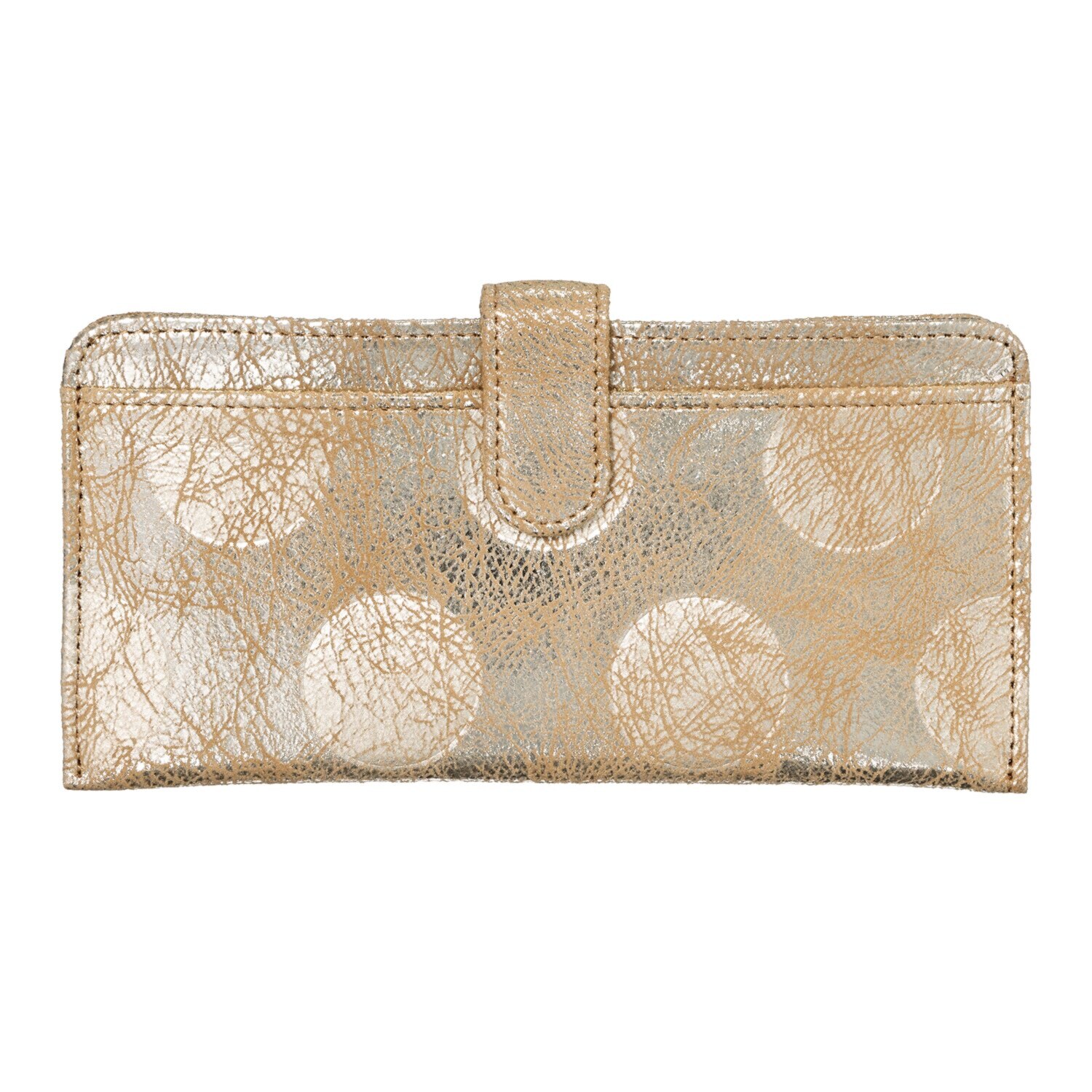 ズッケロ ゴートレザー クラックメタリック ロングウォレット