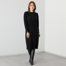 ナチュラム カシミヤ１００％ 贅沢シルエットの ニットワンピース