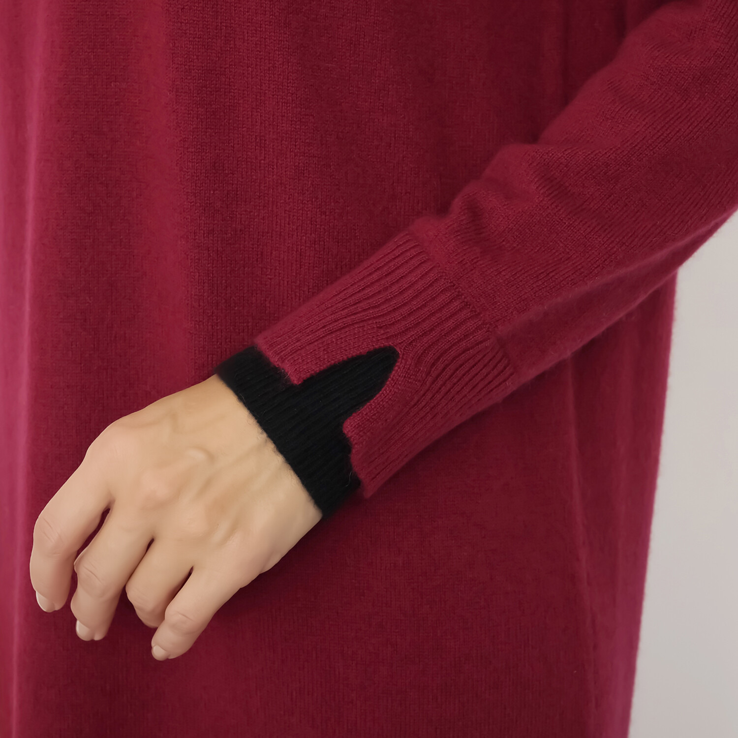 ナチュラム カシミヤ１００％ 贅沢シルエットの ニットワンピース