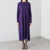 ナチュラム お手入れ簡単 カシミヤヤクの Ａラインシルエットの 贅沢ニットワンピース