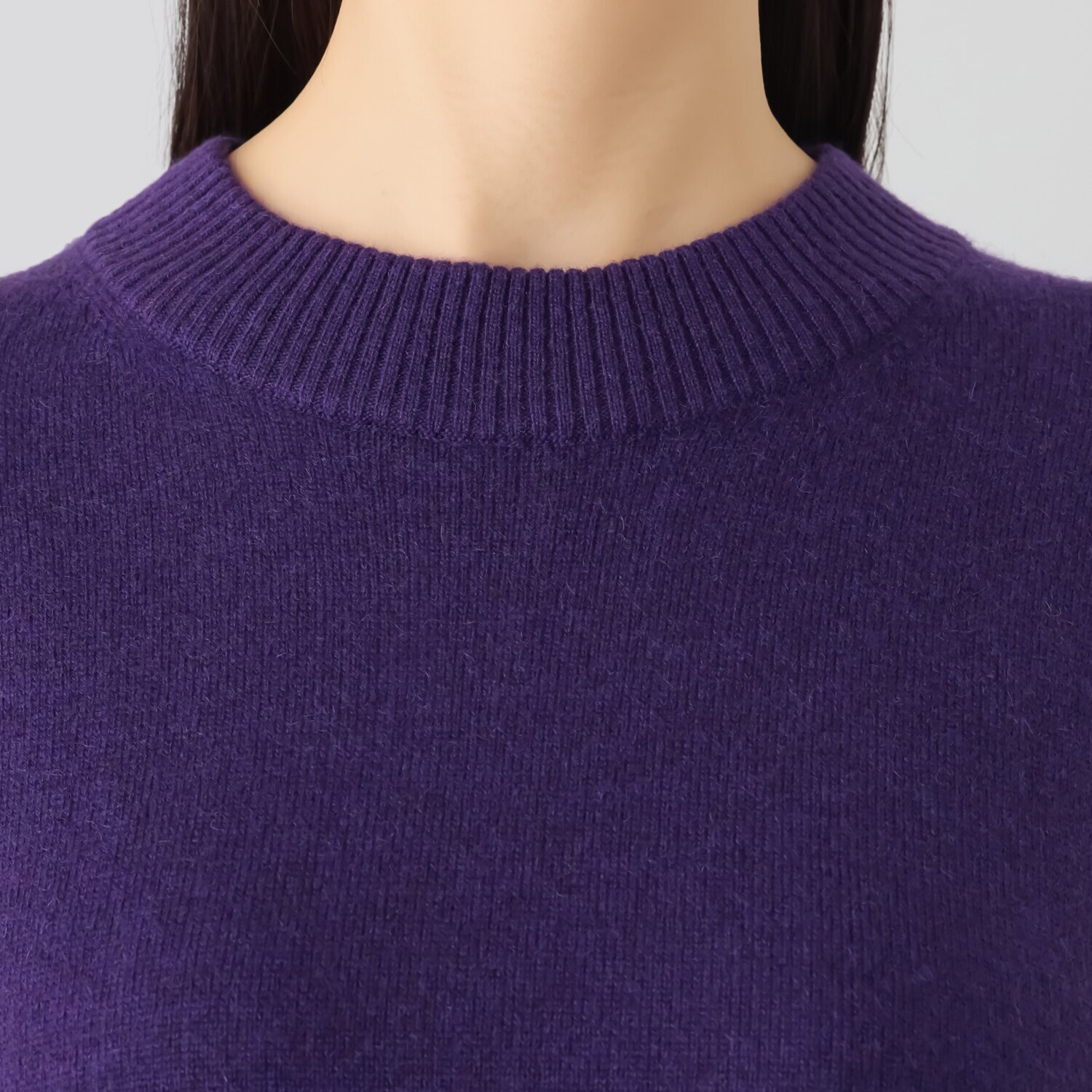 ナチュラム お手入れ簡単 カシミヤヤクの Ａラインシルエットの 贅沢ニットワンピース