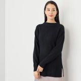 ナチュラム お手入れ簡単 カシミヤヤクの 交差柄が目を惹く デザインセーター