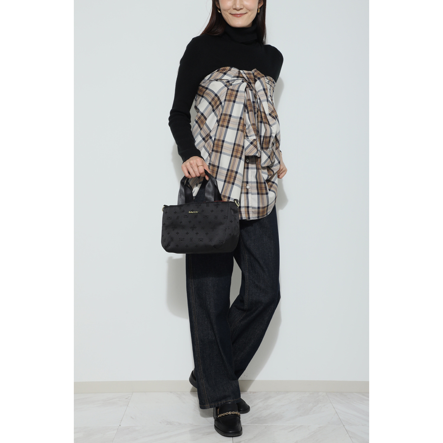 サボイ モノグラム柄 ２ウェイトートバッグ