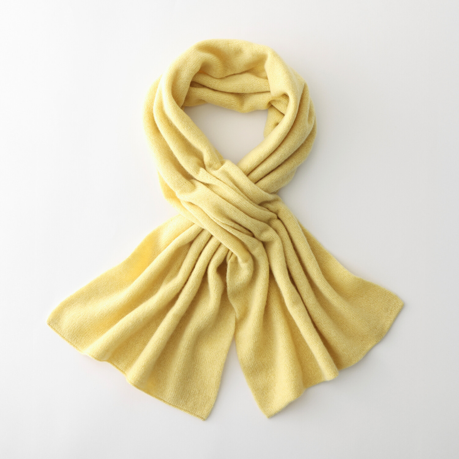 ティエドゥール 内モンゴル産 アルバスカシミヤ１００％ ふんわりニット ２ウェイマフラー