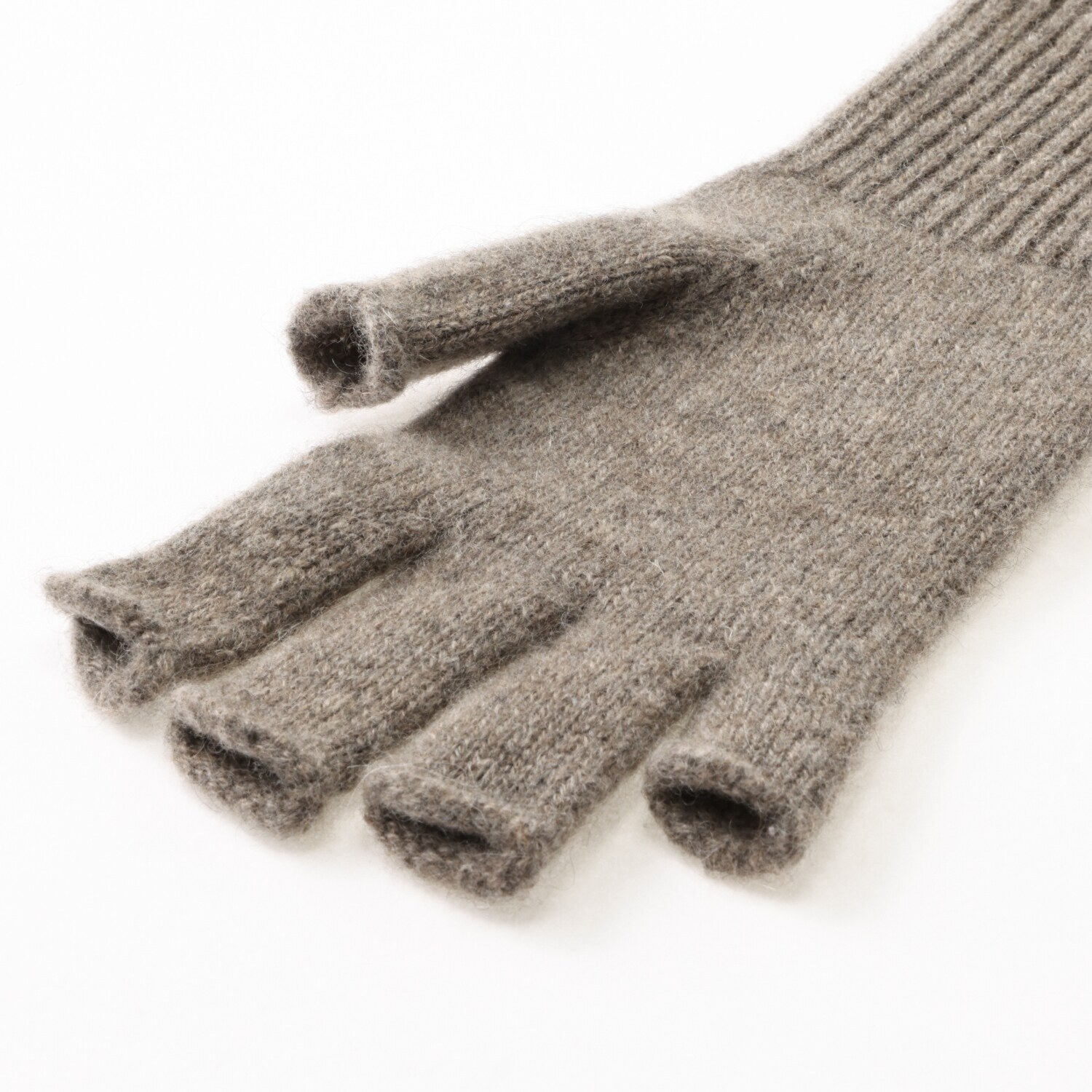 ティエドゥール 内モンゴル産 アルバスカシミヤ１００％ 指出しニットグローブ