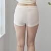 丸福ガーゼ 吸水速乾・抗菌防臭 綿モダール混 レーシー極らく 一分丈ショーツ２枚セット