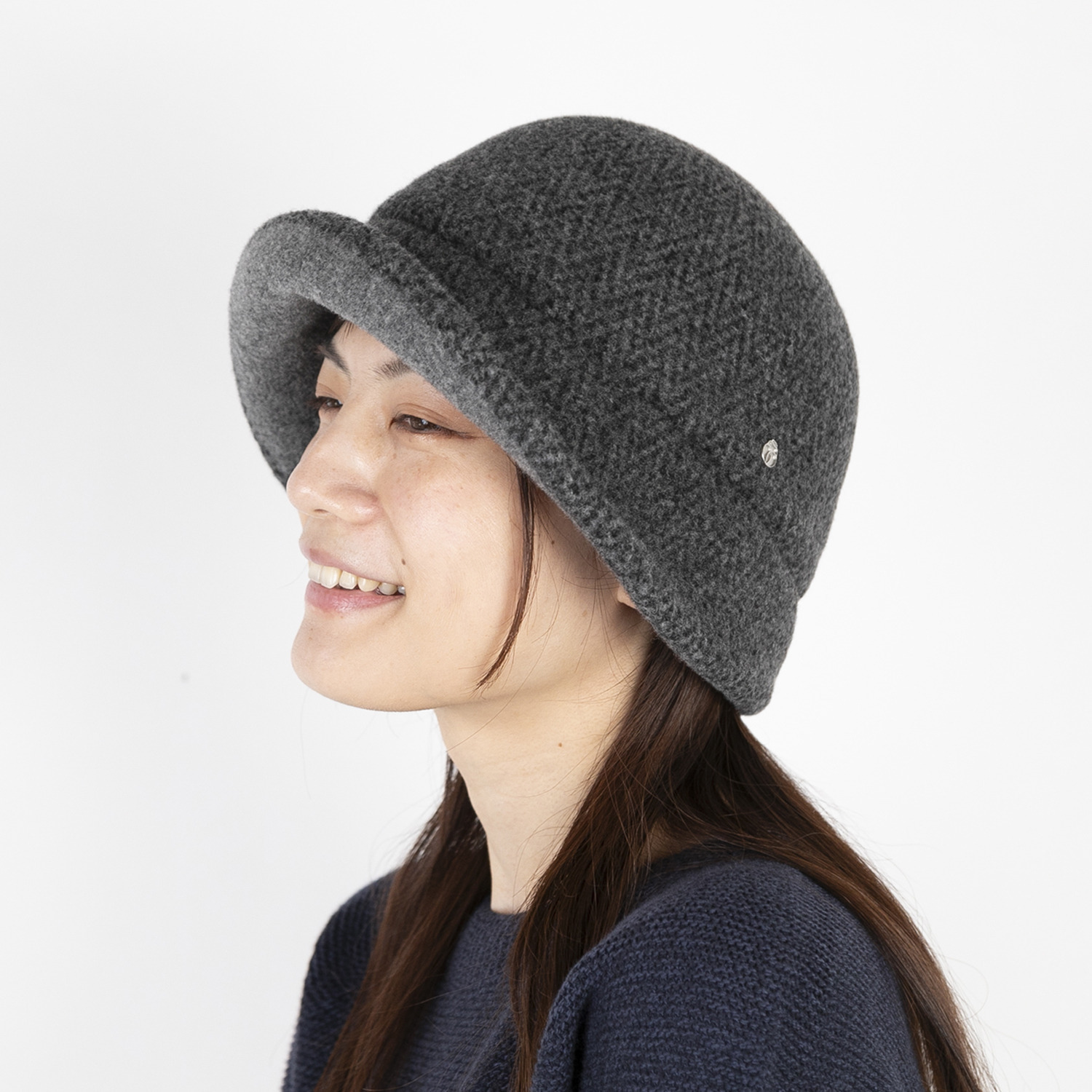 ベル・モード 日本製 メリノウール１００％ ヘリンボーン柄 縮絨クローシュ