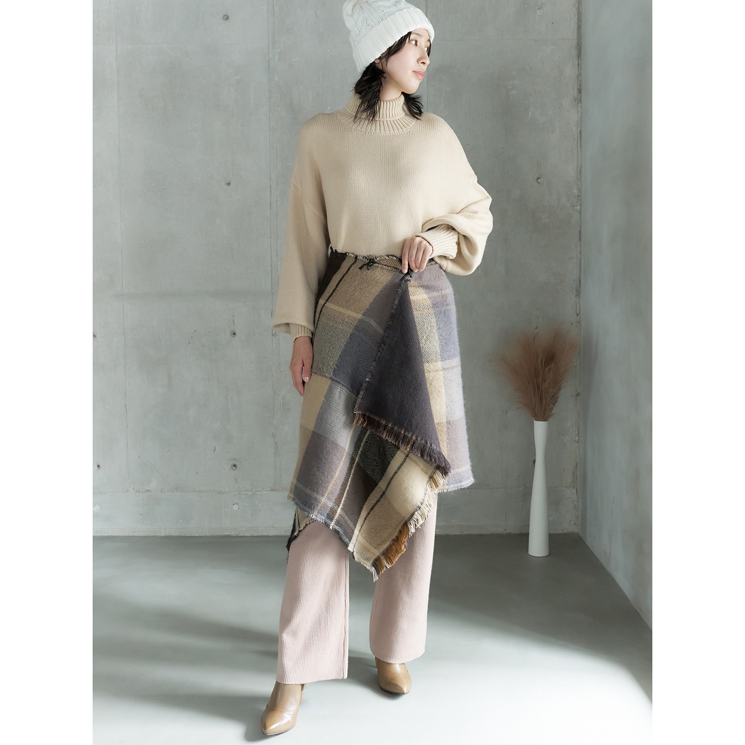 パチッ！と対策 ３ＷＡＹ　リバーシブル ケープストール