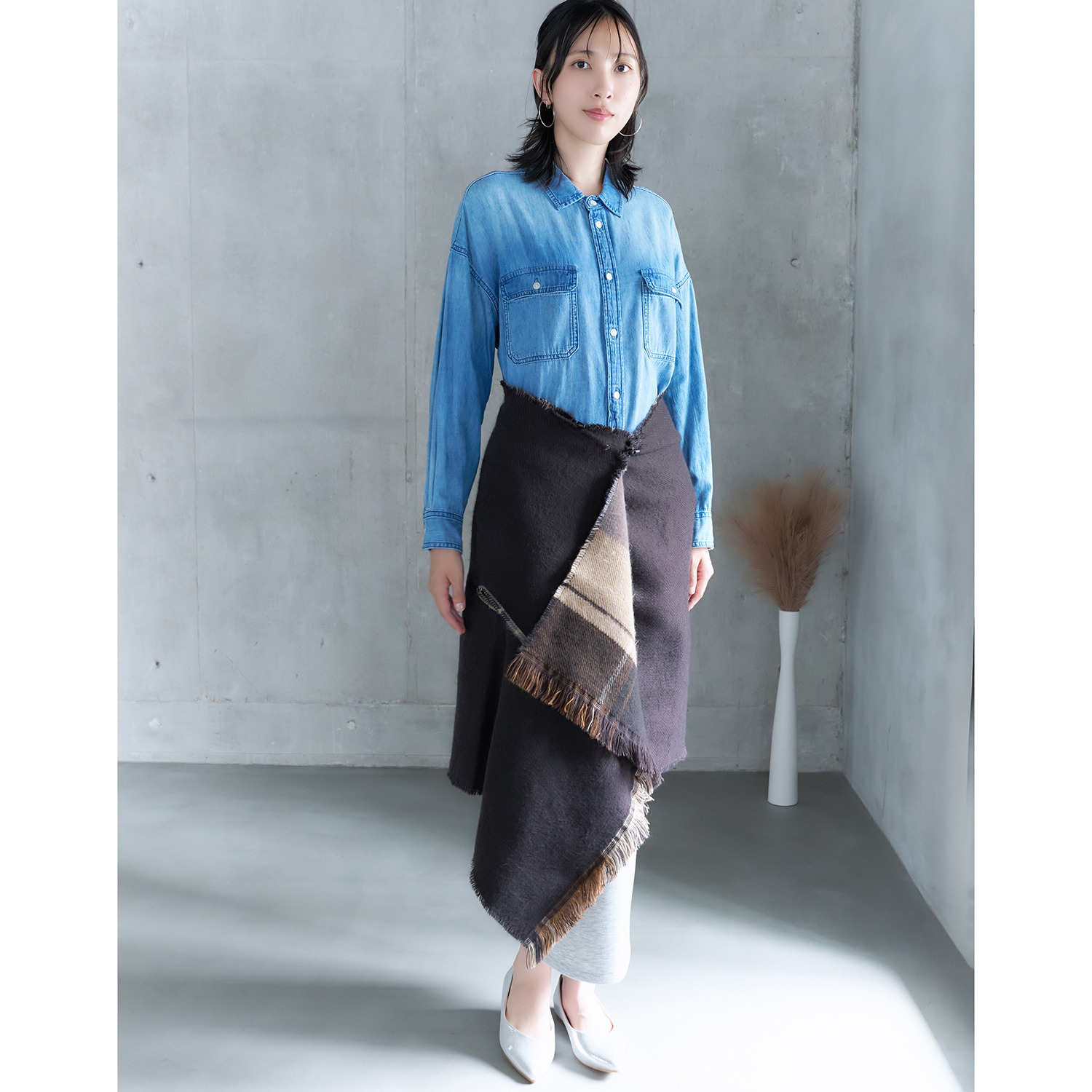 パチッ！と対策 ３ＷＡＹ　リバーシブル ケープストール