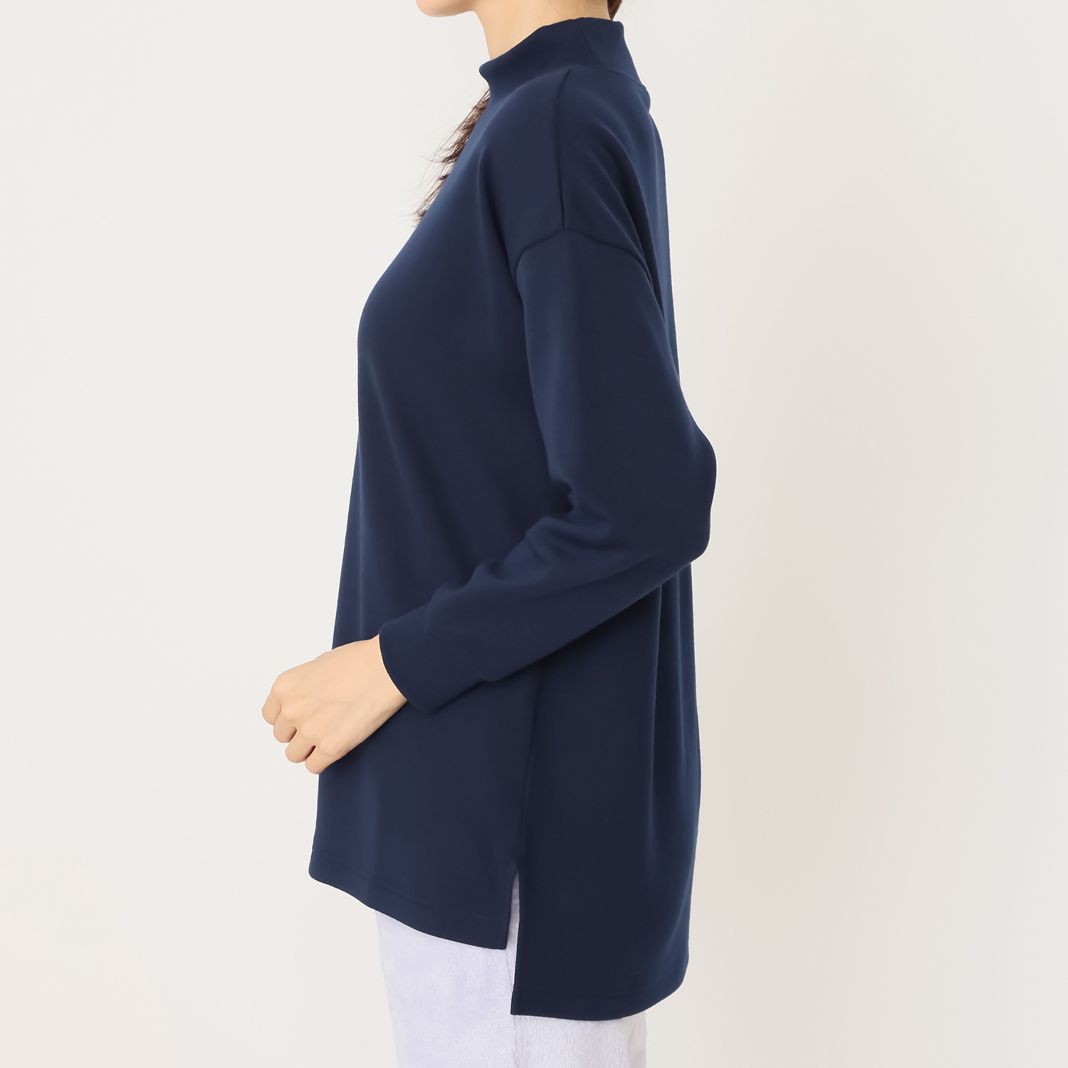 ラデリア あったかカーデ付 肌側コットンのトップス＆ パンツ ルームウェア３点セット