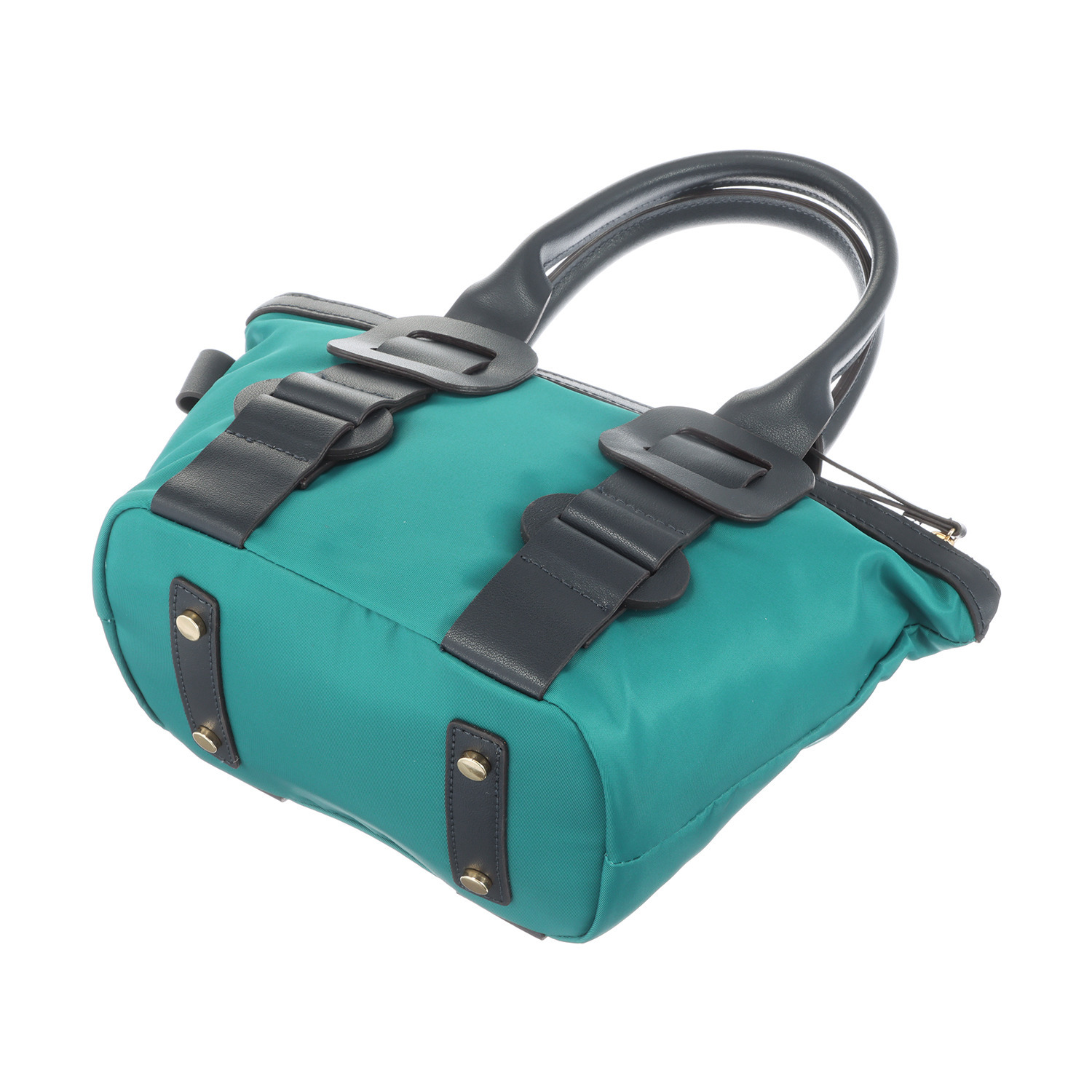 サン　ヒデアキミハラ トロンプルイユ レザーバックル ナイロントートバッグ ＜Ｓ＞