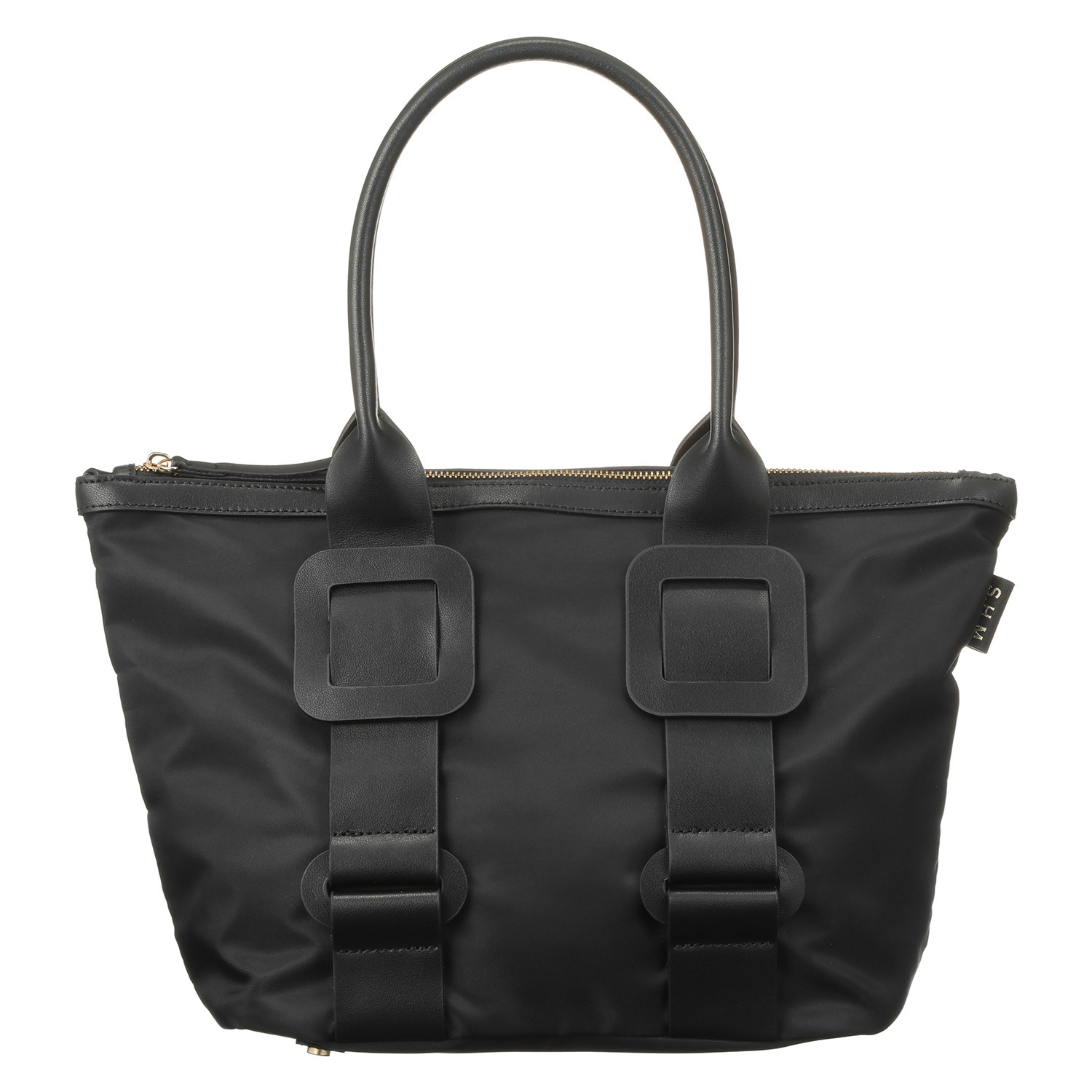 サン　ヒデアキミハラ トロンプルイユ レザーバックル ナイロントートバッグ ＜Ｍ＞