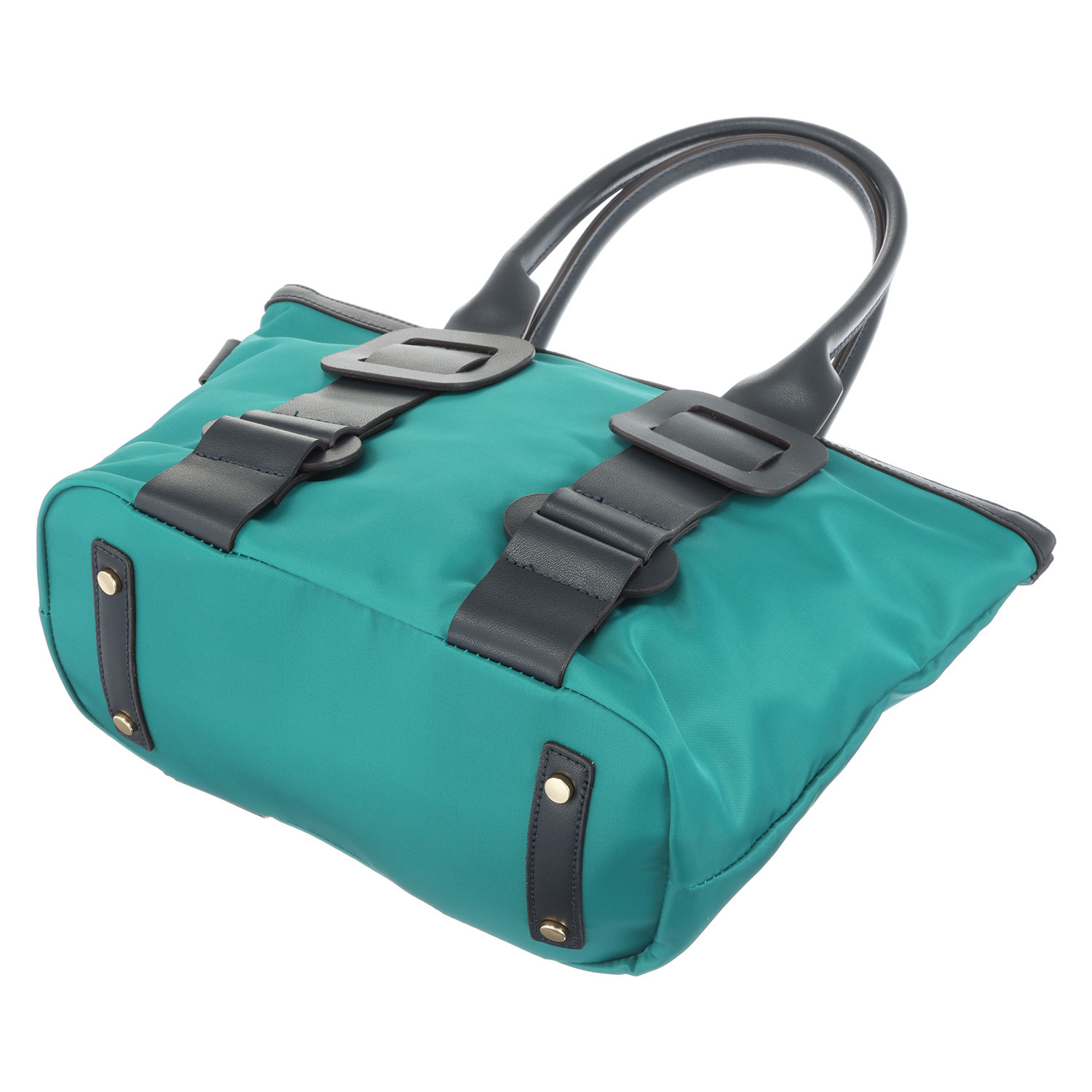 サン　ヒデアキミハラ トロンプルイユ レザーバックル ナイロントートバッグ ＜Ｍ＞