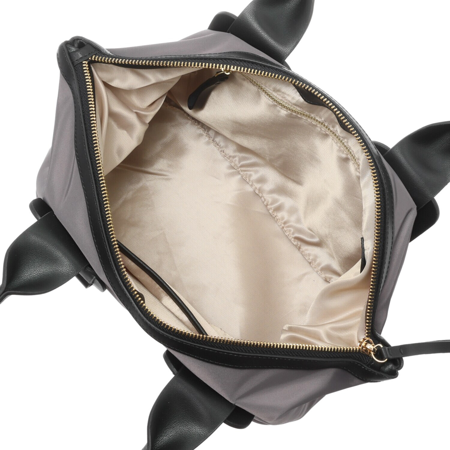 サン　ヒデアキミハラ トロンプルイユ レザーバックル ナイロントートバッグ ＜Ｍ＞