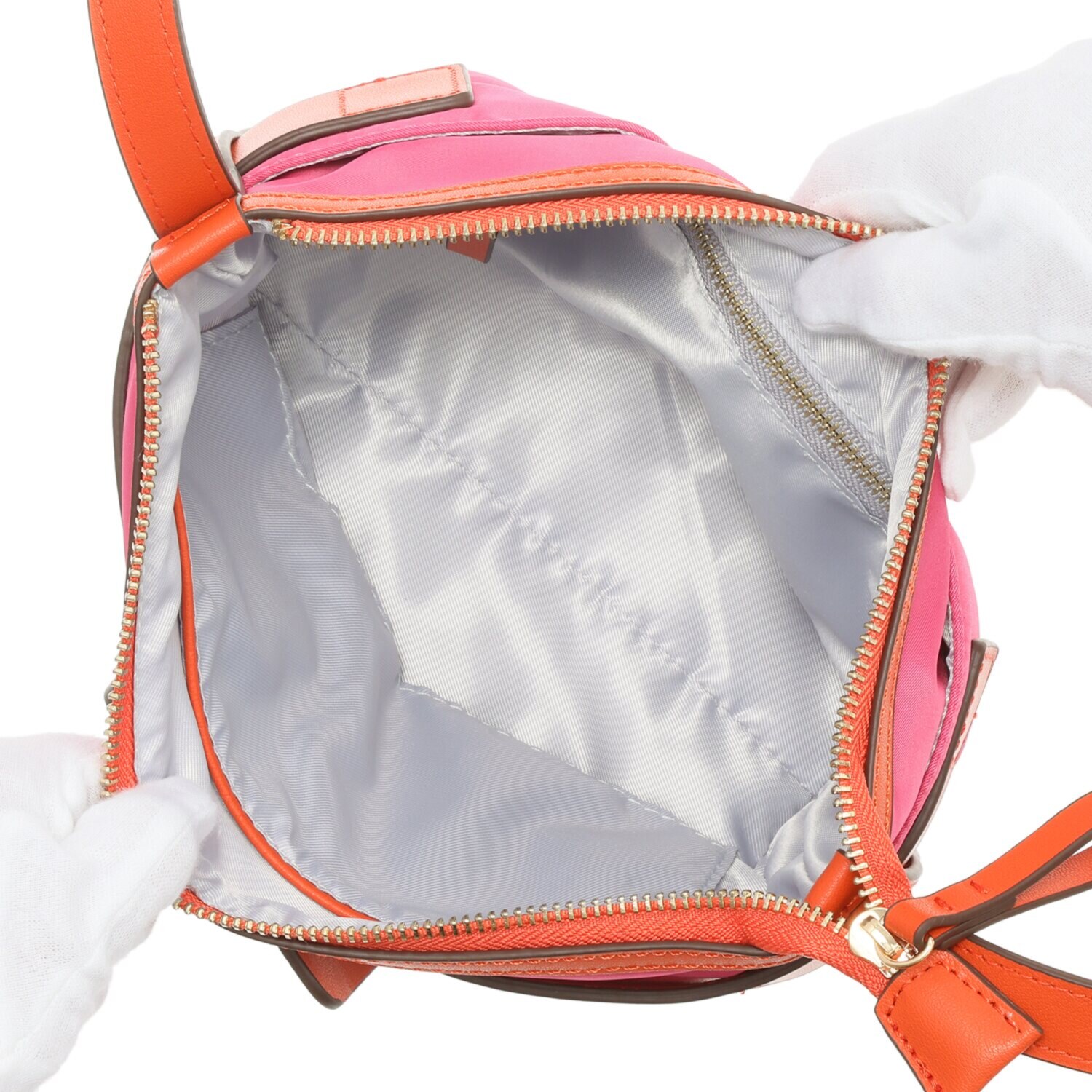 サン　ヒデアキミハラ トロンプルイユ レザーバックル ナイロンショルダーバッグ