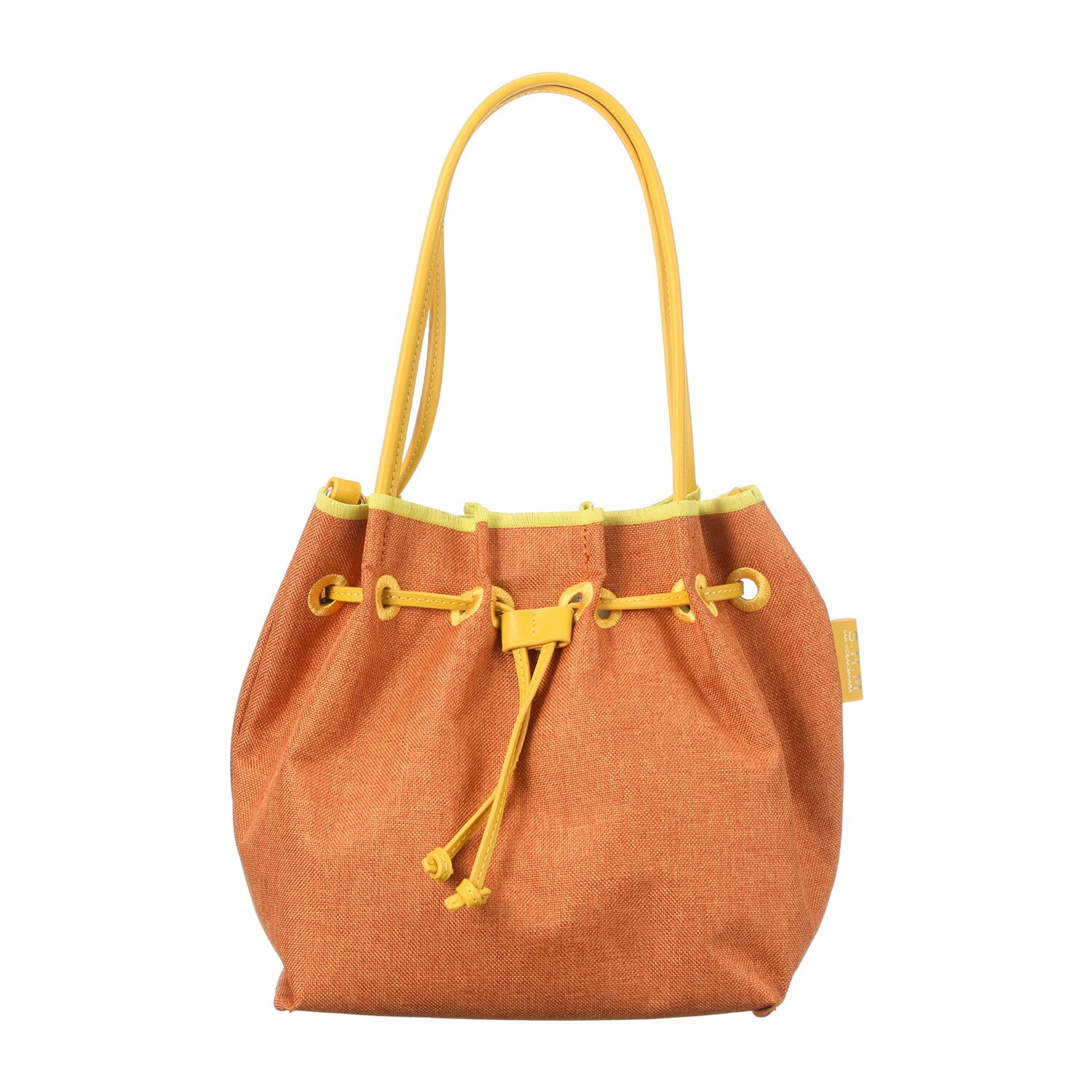 サン　ヒデアキミハラ ポーチ付 レザーコンビ ナイロン巾着トート＜Ｓ＞