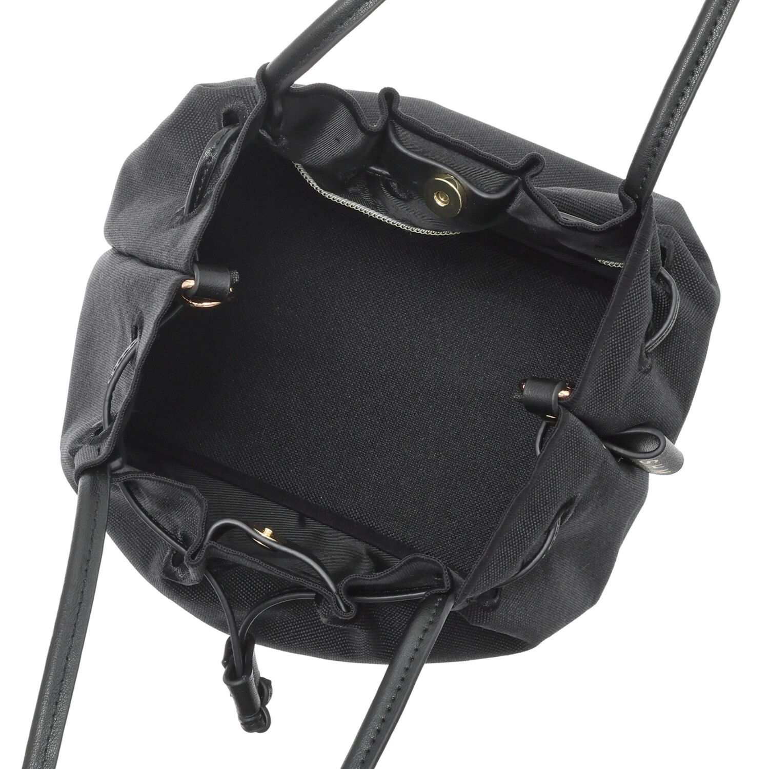 サン　ヒデアキミハラ ポーチ付 レザーコンビ ナイロン巾着トート＜Ｓ＞