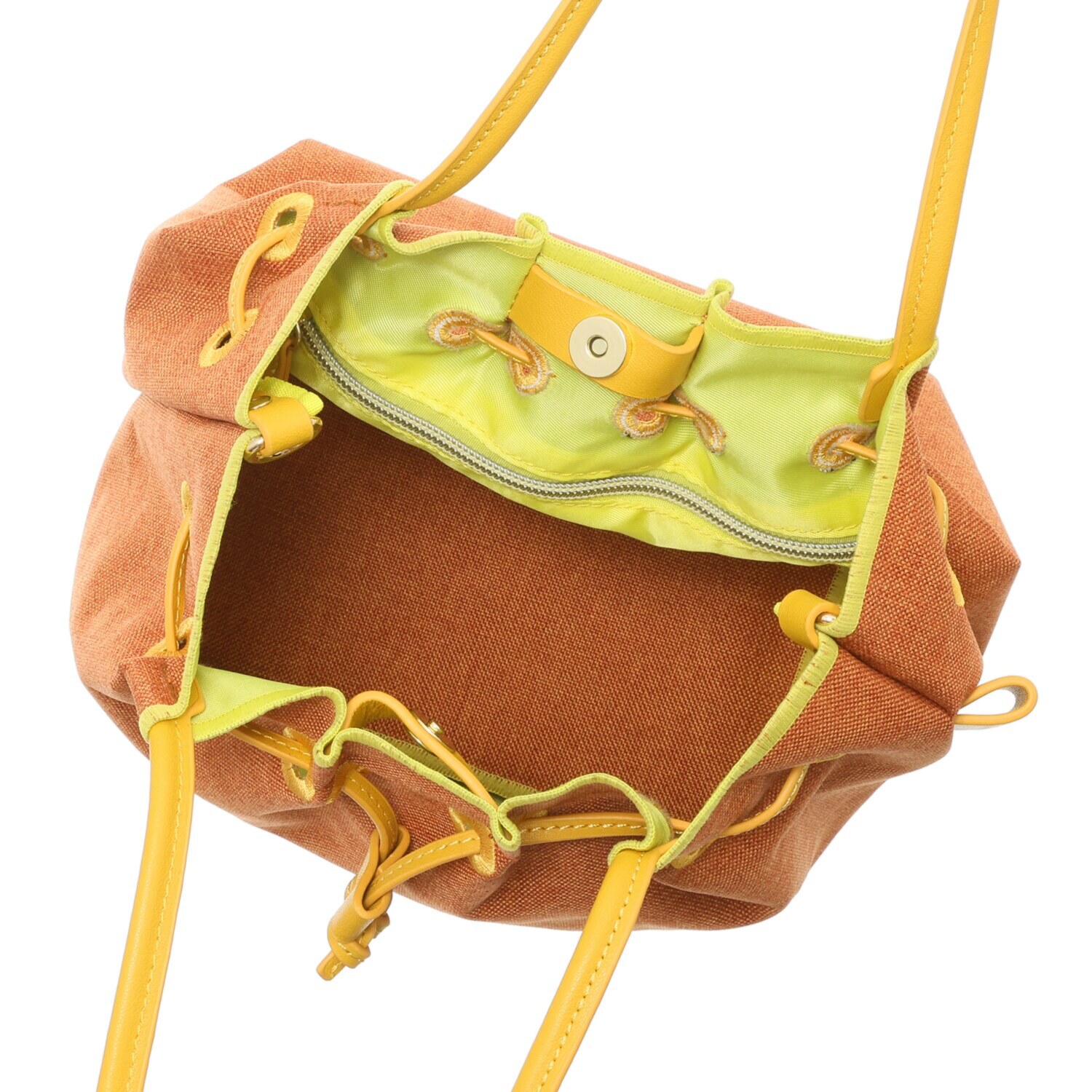 サン　ヒデアキミハラ ポーチ付 レザーコンビ ナイロン巾着トート＜Ｓ＞