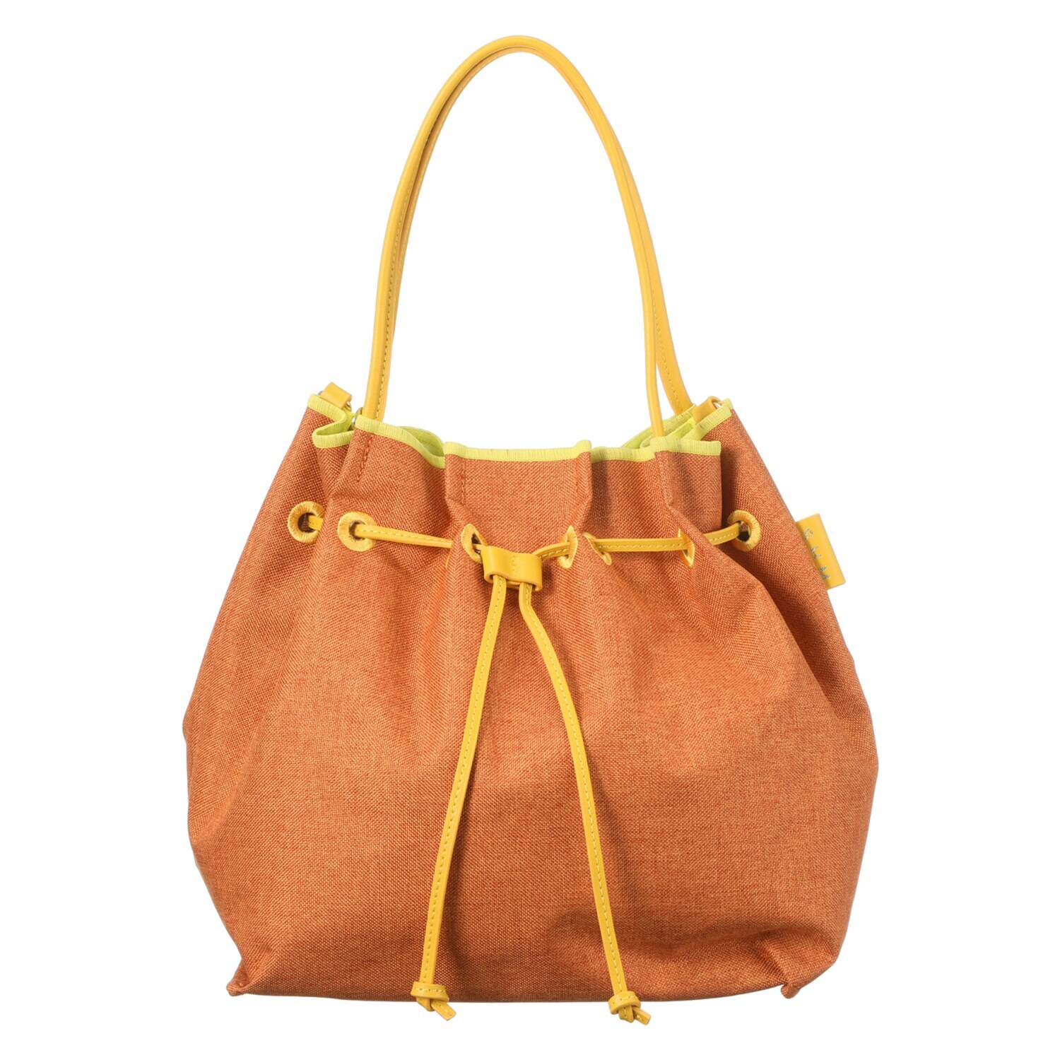 サン　ヒデアキミハラ ポーチ付 レザーコンビ ナイロン巾着トート＜Ｌ＞