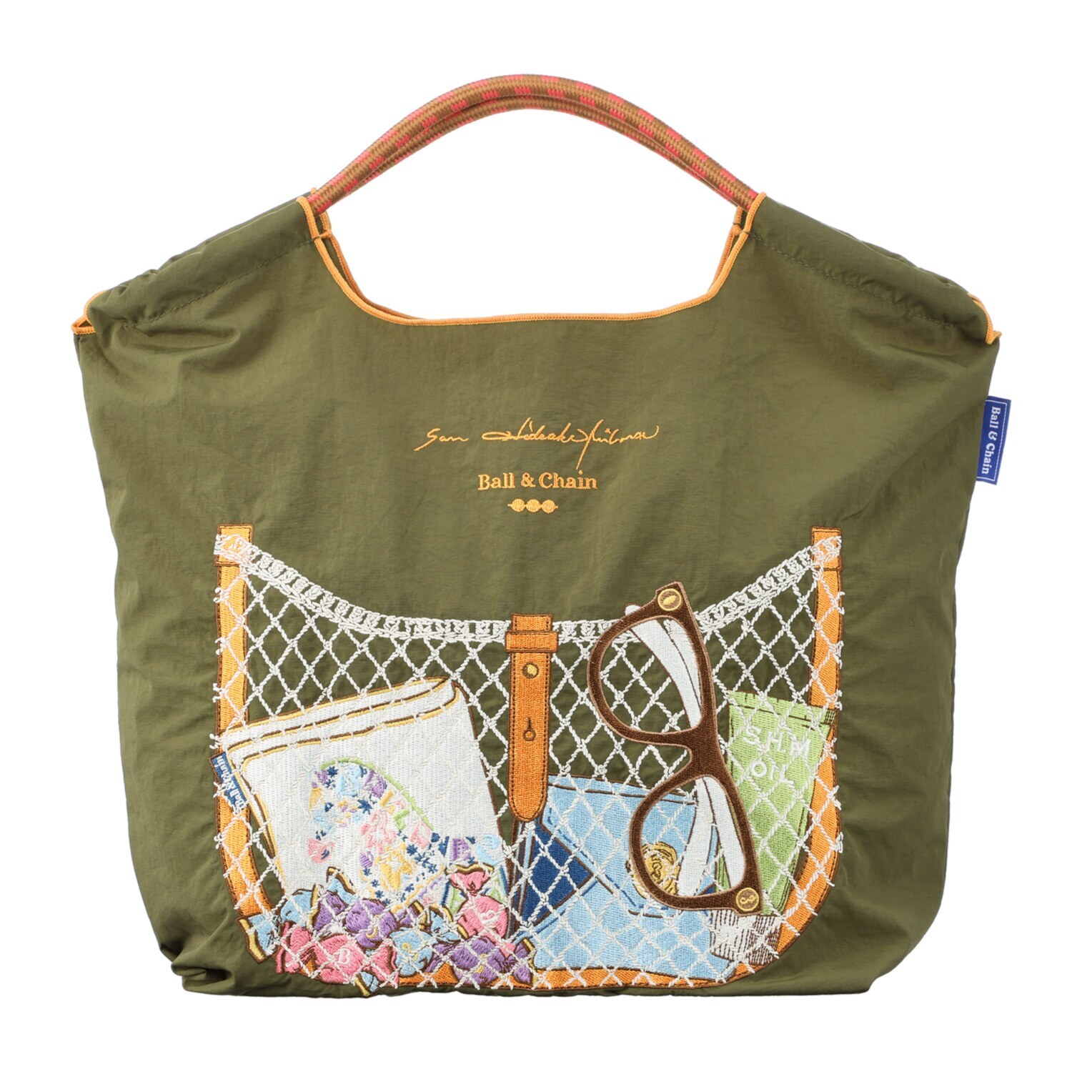 サン　ヒデアキミハラ× ＢＡＬＬ＆ＣＨＡＩＮ トロンプルイユ 刺しゅうバッグ